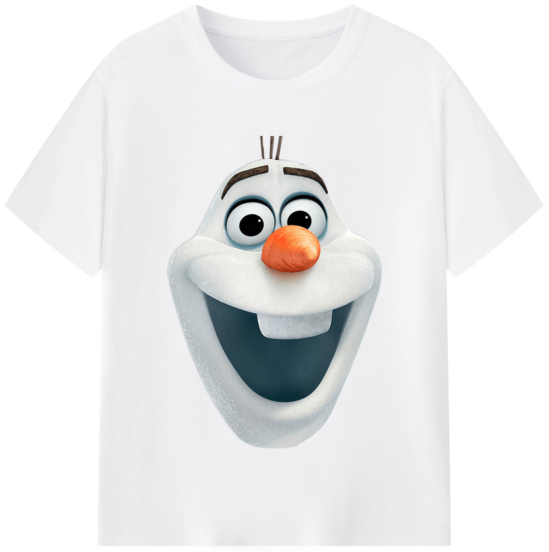 （画像用） アナと雪の女王 アンナ エルサ Frozen Anna Elsa 綿100％半袖Tシャツ（フロントプリント）