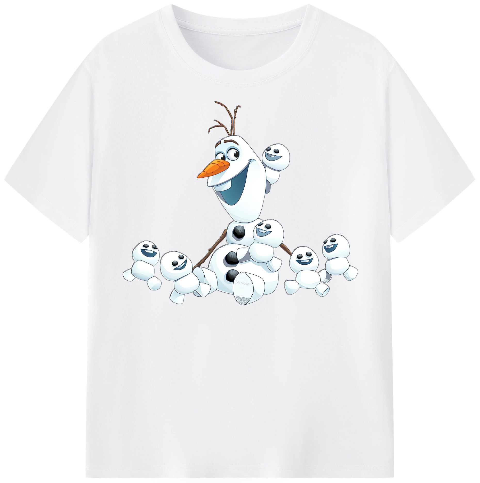 （画像用） アナと雪の女王 アンナ エルサ Frozen Anna Elsa 綿100％半袖Tシャツ（フロントプリント）