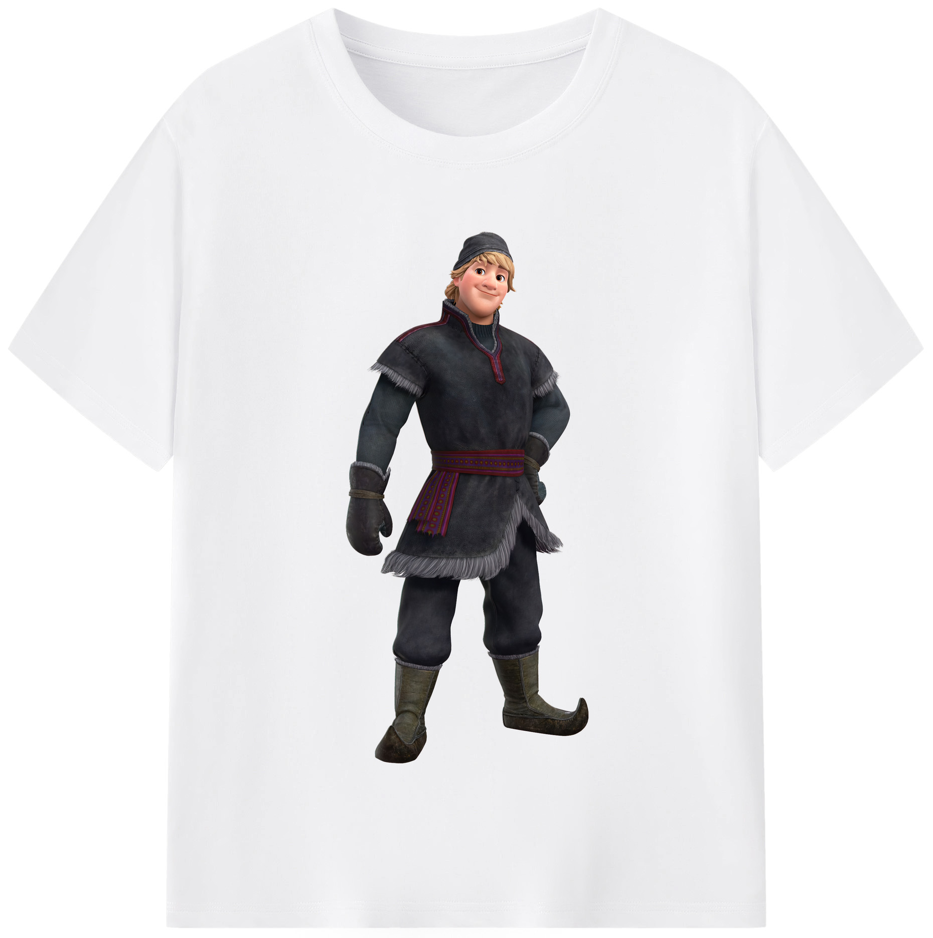 （画像用） アナと雪の女王 アンナ エルサ Frozen Anna Elsa 綿100％半袖Tシャツ（フロントプリント）