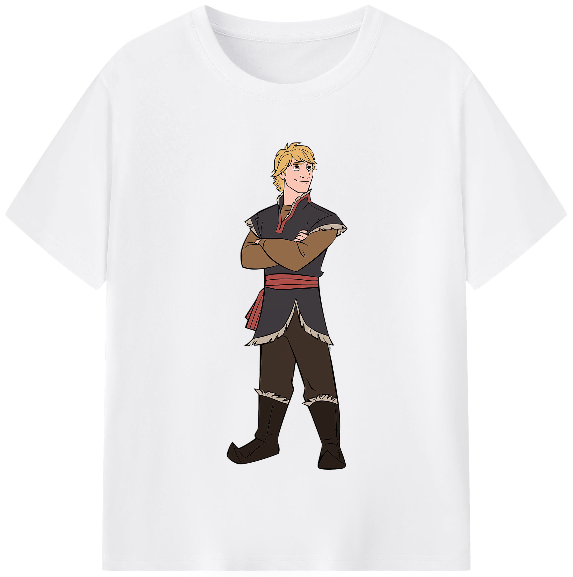 （画像用） アナと雪の女王 アンナ エルサ Frozen Anna Elsa 綿100％半袖Tシャツ（フロントプリント）