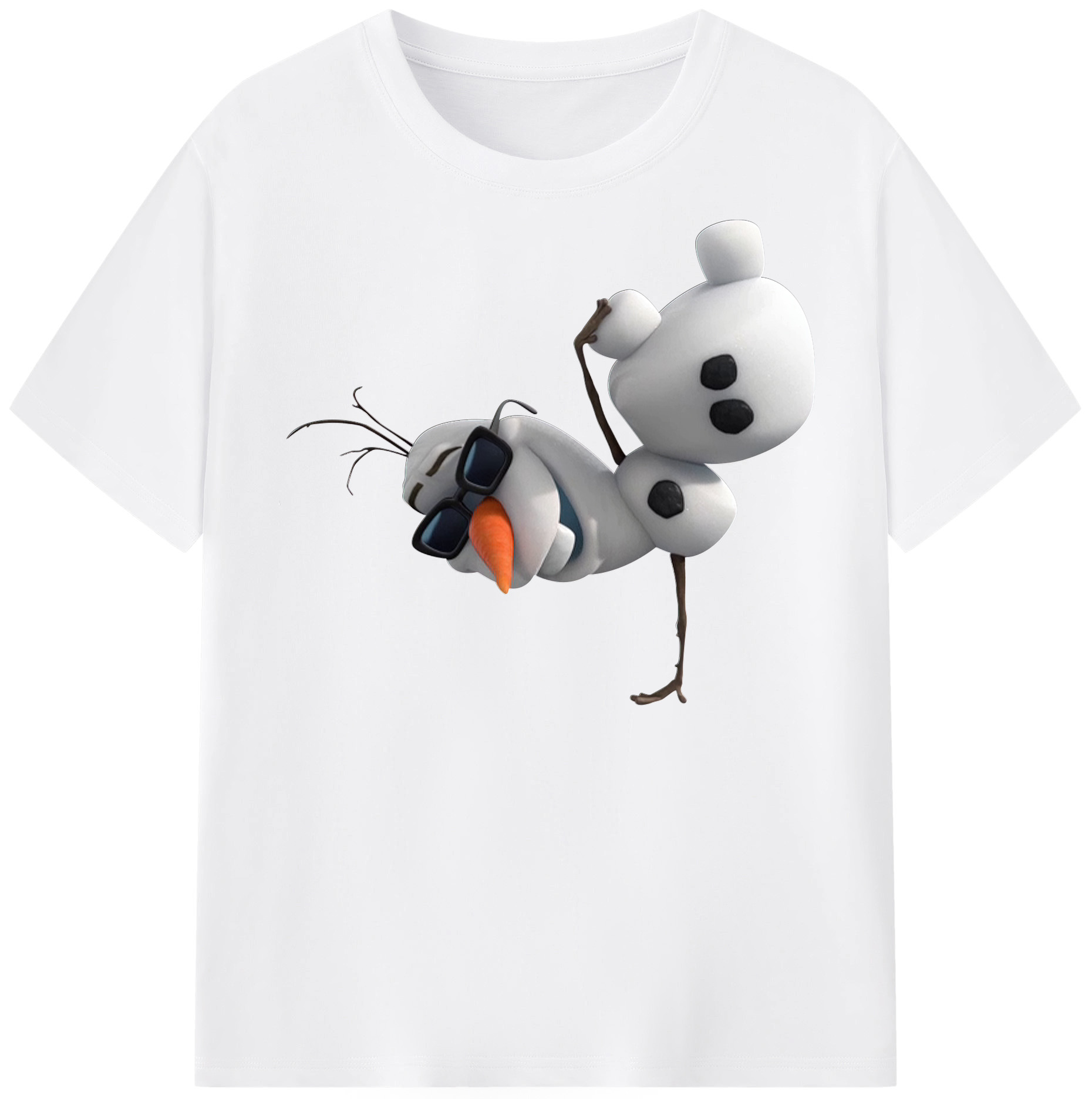（画像用） アナと雪の女王 アンナ エルサ Frozen Anna Elsa 綿100％半袖Tシャツ（フロントプリント）