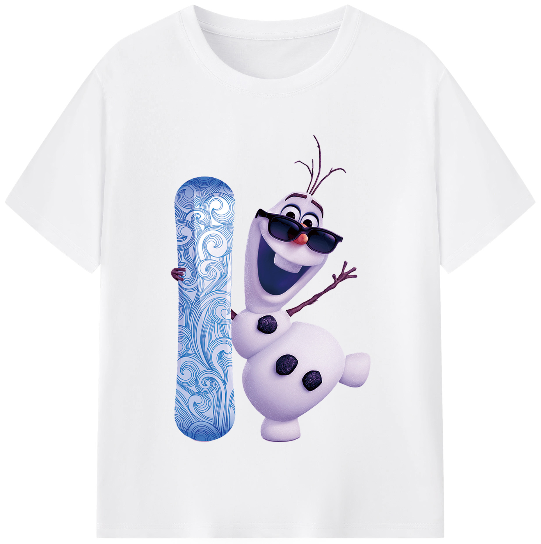 （画像用） アナと雪の女王 アンナ エルサ Frozen Anna Elsa 綿100％半袖Tシャツ（フロントプリント）