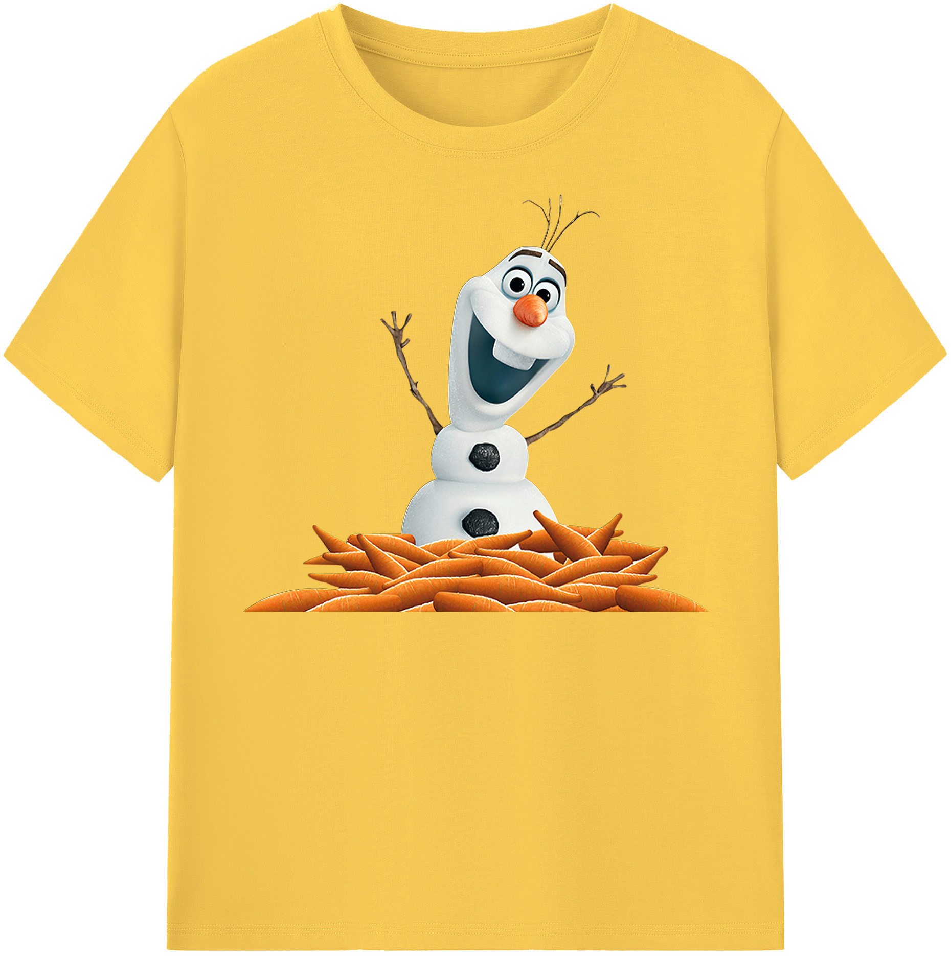 （画像用） アナと雪の女王 アンナ エルサ Frozen Anna Elsa 綿100％半袖Tシャツ（フロントプリント）
