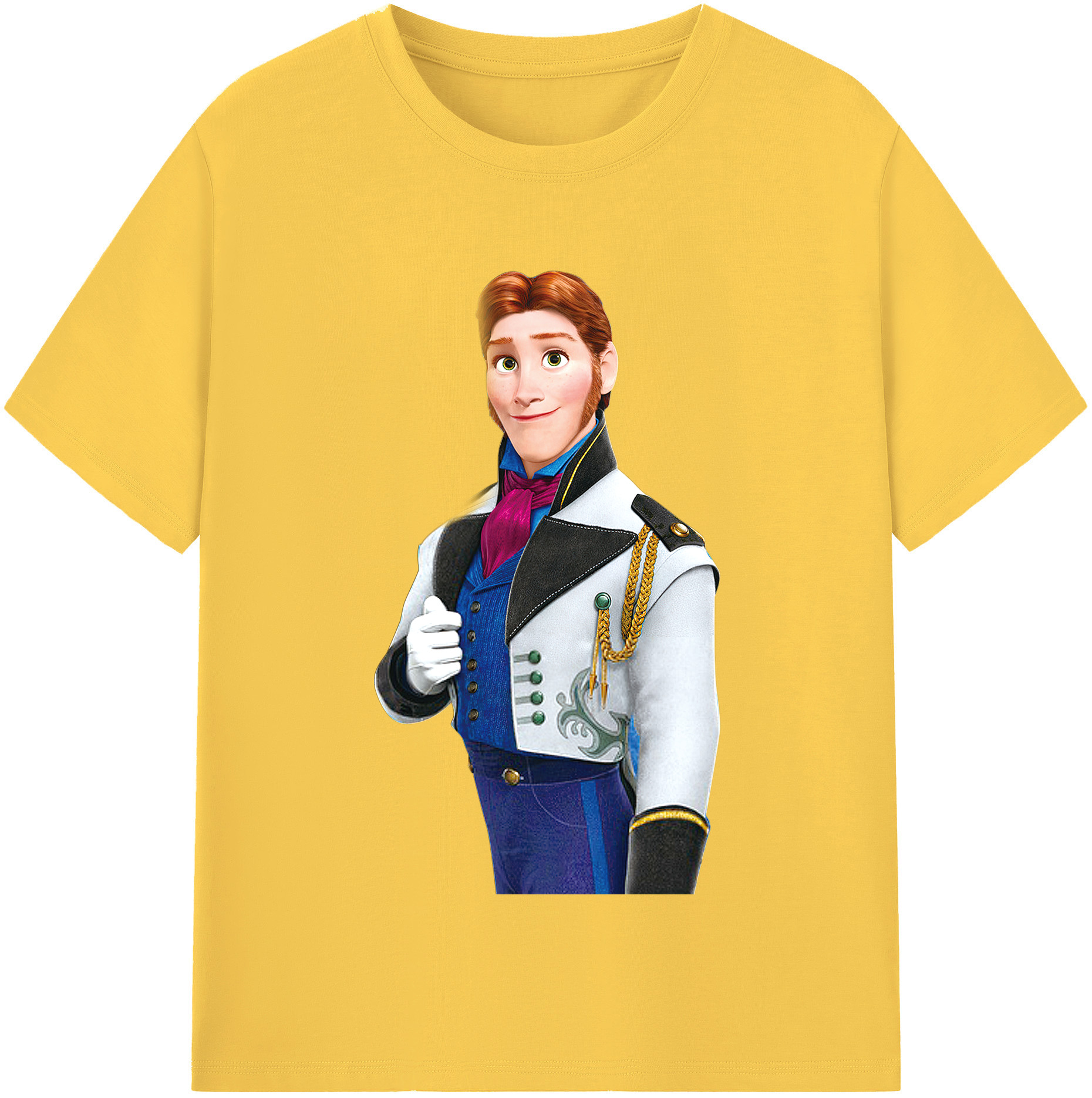 （画像用） アナと雪の女王 アンナ エルサ Frozen Anna Elsa 綿100％半袖Tシャツ（フロントプリント）