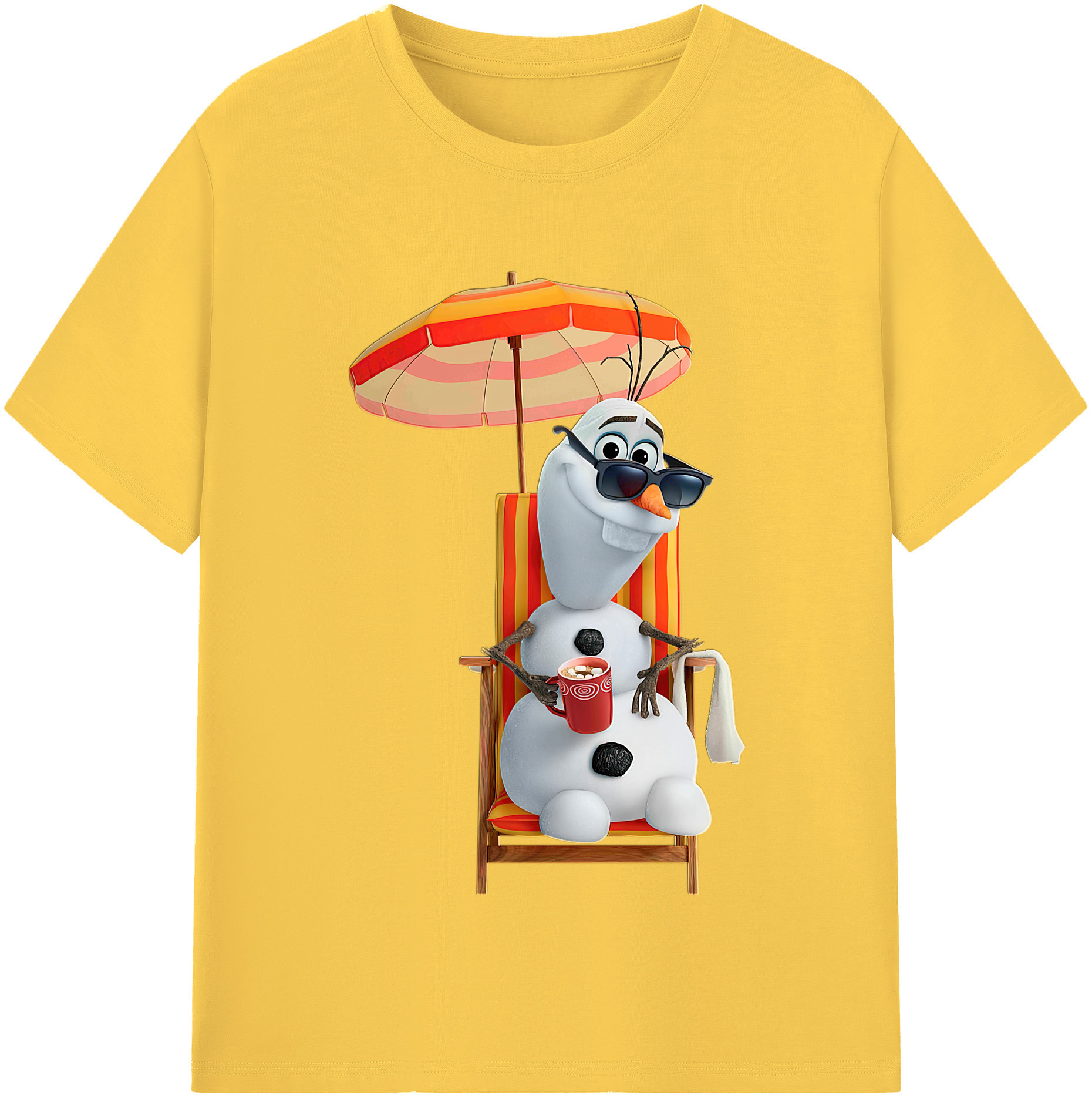 （画像用） アナと雪の女王 アンナ エルサ Frozen Anna Elsa 綿100％半袖Tシャツ（フロントプリント）