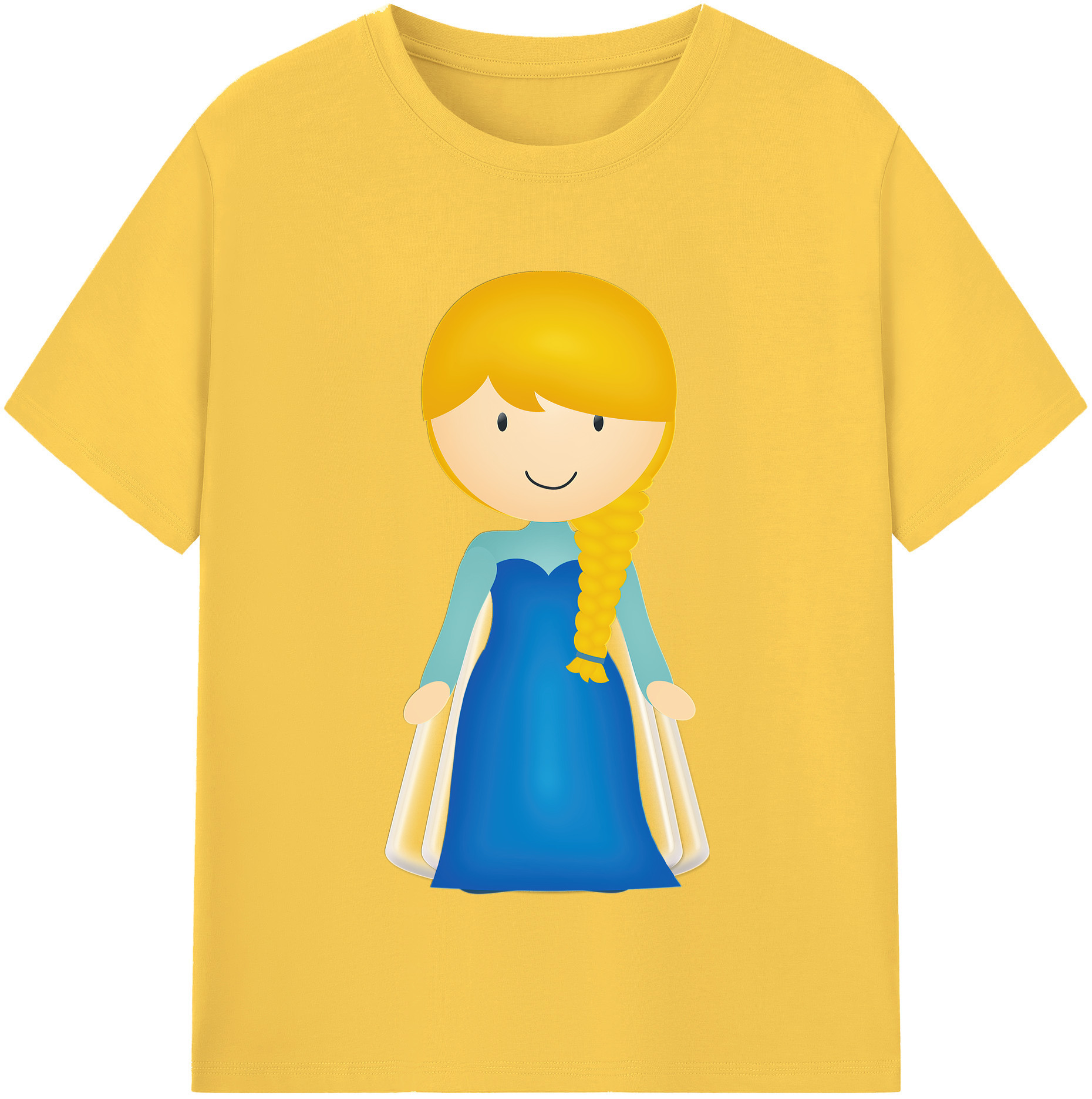 （画像用） アナと雪の女王 アンナ エルサ Frozen Anna Elsa 綿100％半袖Tシャツ（フロントプリント）