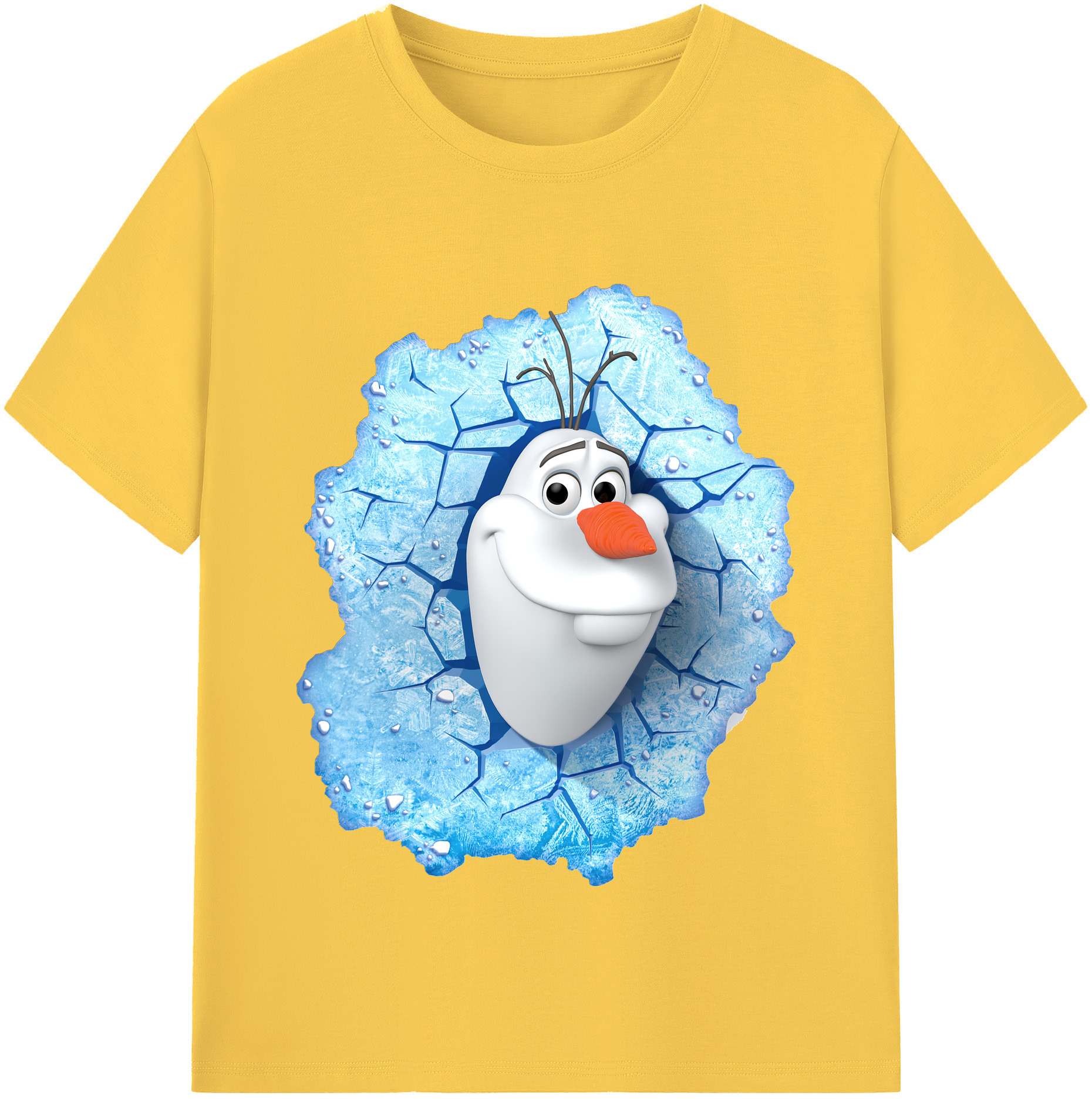 （画像用） アナと雪の女王 アンナ エルサ Frozen Anna Elsa 綿100％半袖Tシャツ（フロントプリント）