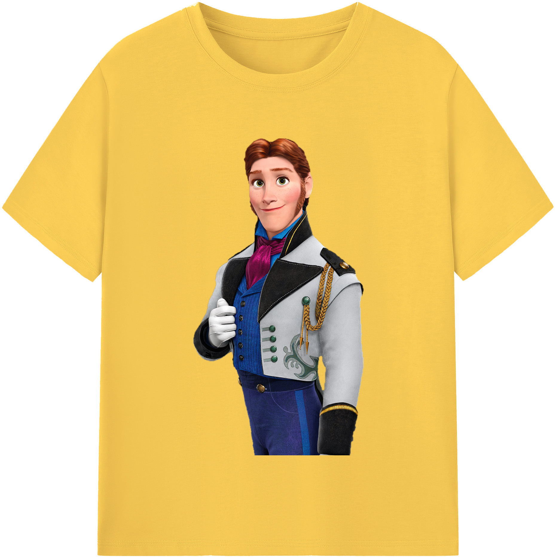 （画像用） アナと雪の女王 アンナ エルサ Frozen Anna Elsa 綿100％半袖Tシャツ（フロントプリント）