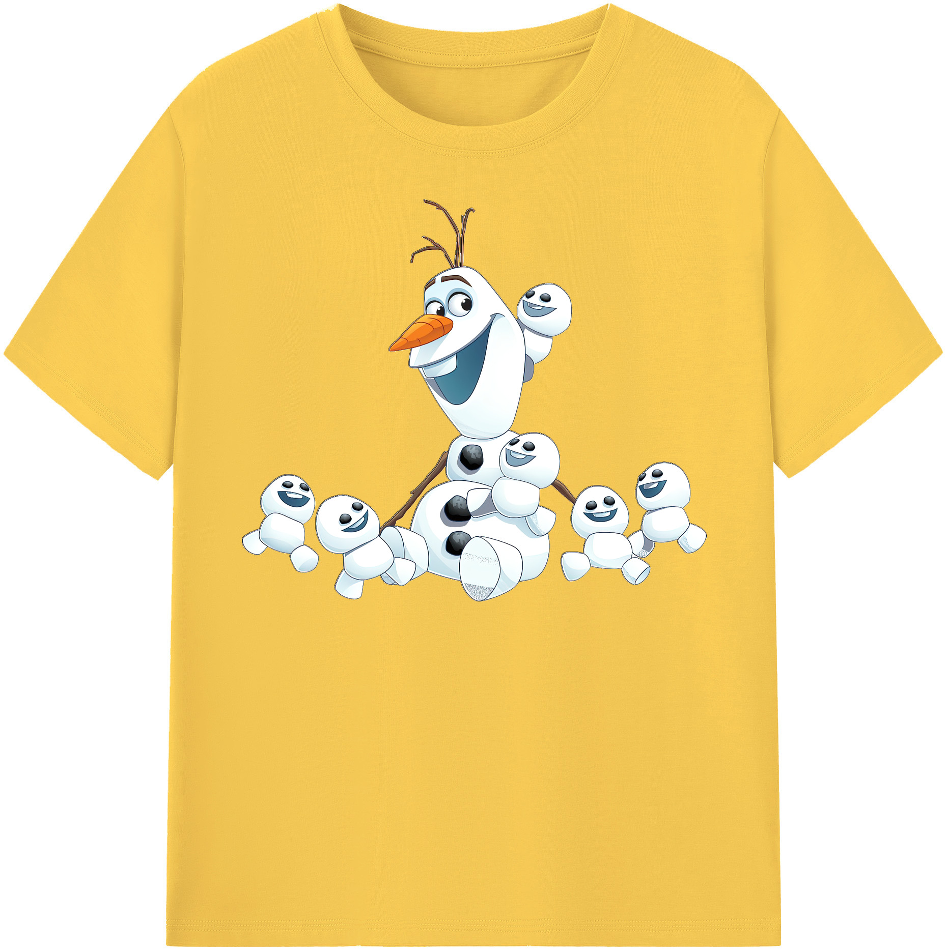 （画像用） アナと雪の女王 アンナ エルサ Frozen Anna Elsa 綿100％半袖Tシャツ（フロントプリント）
