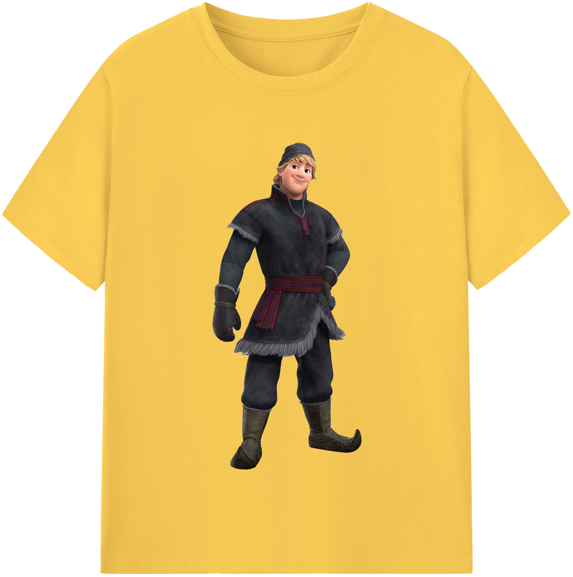 （画像用） アナと雪の女王 アンナ エルサ Frozen Anna Elsa 綿100％半袖Tシャツ（フロントプリント）