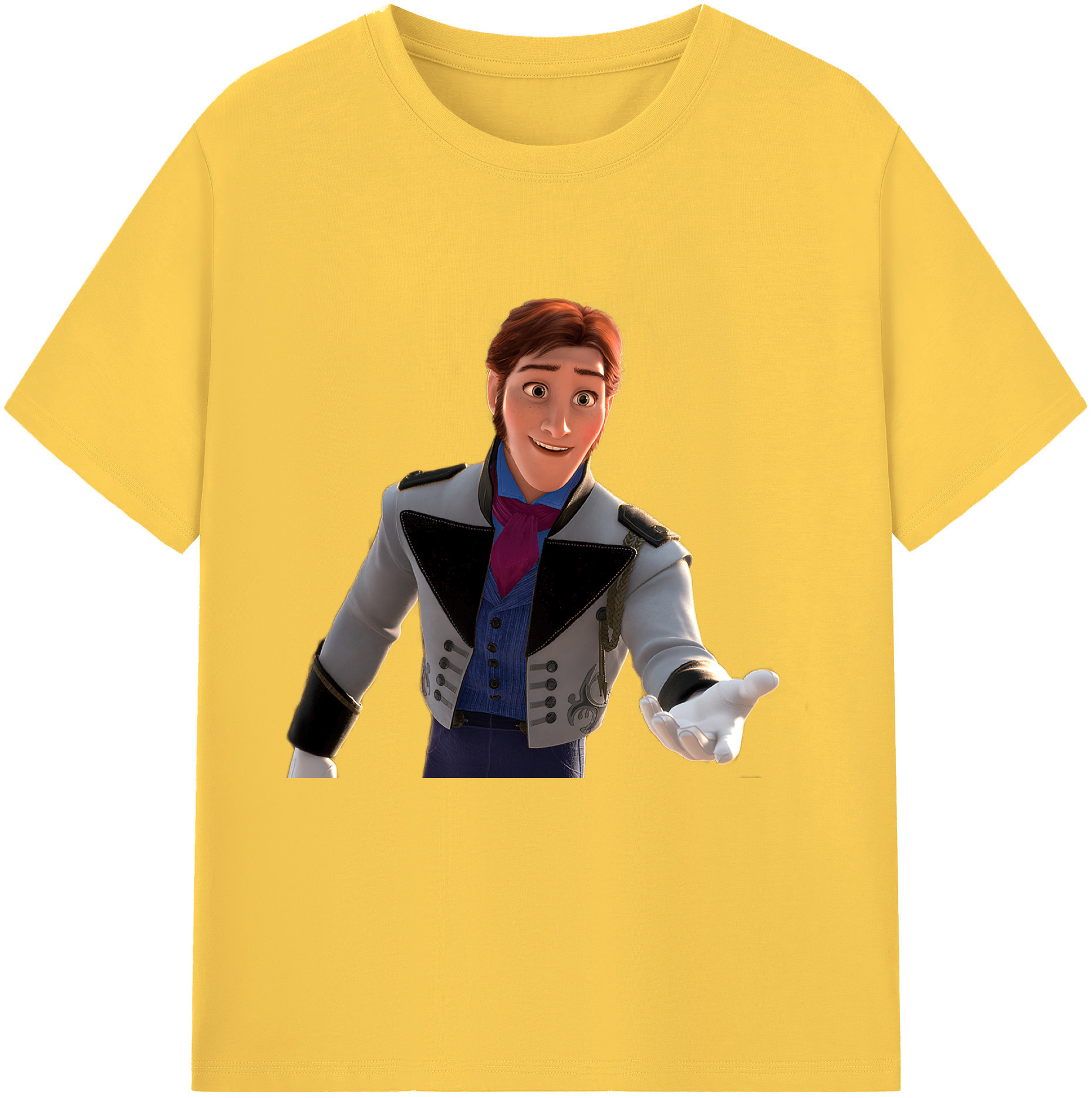 （画像用） アナと雪の女王 アンナ エルサ Frozen Anna Elsa 綿100％半袖Tシャツ（フロントプリント）