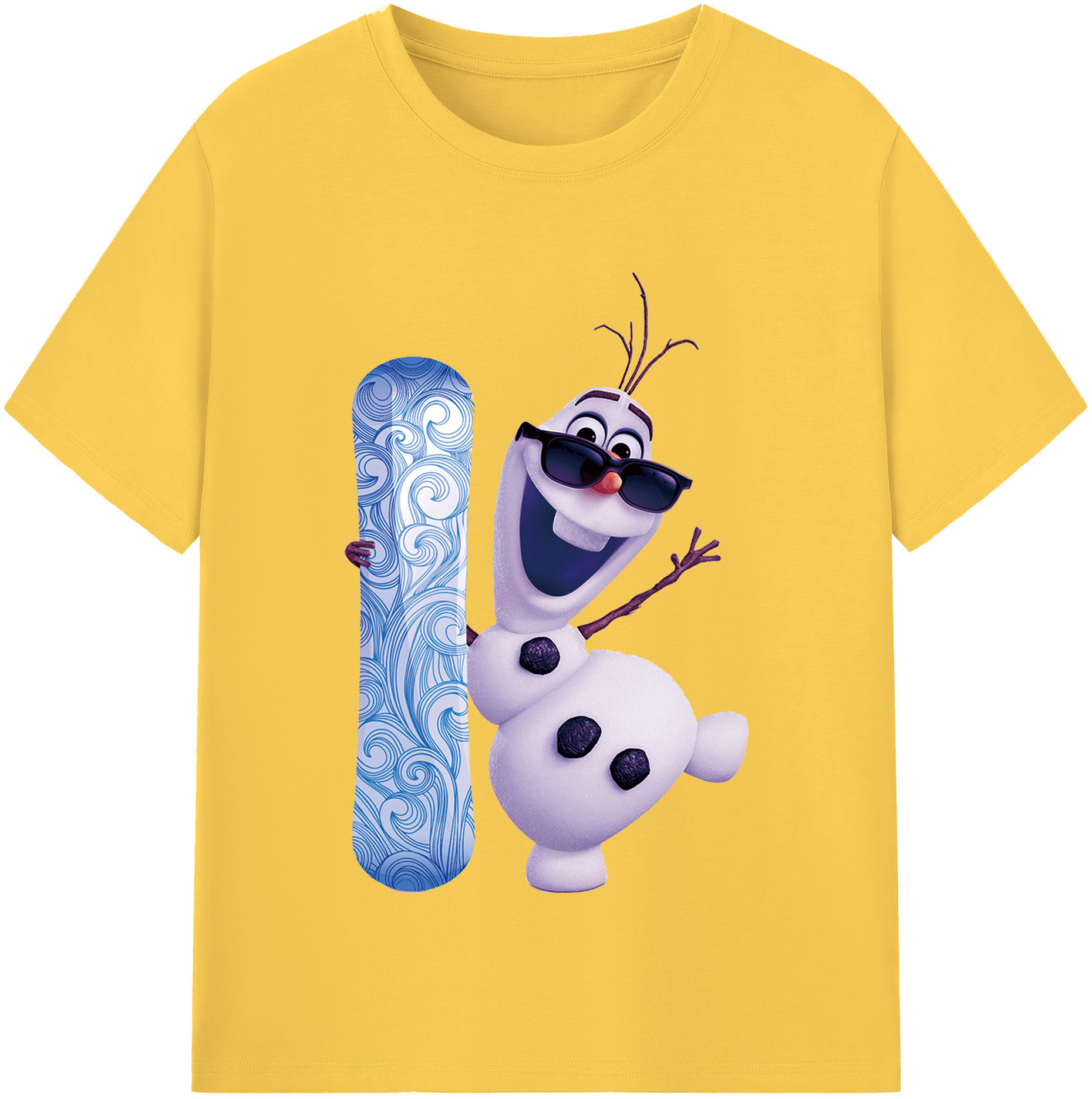 （画像用） アナと雪の女王 アンナ エルサ Frozen Anna Elsa 綿100％半袖Tシャツ（フロントプリント）