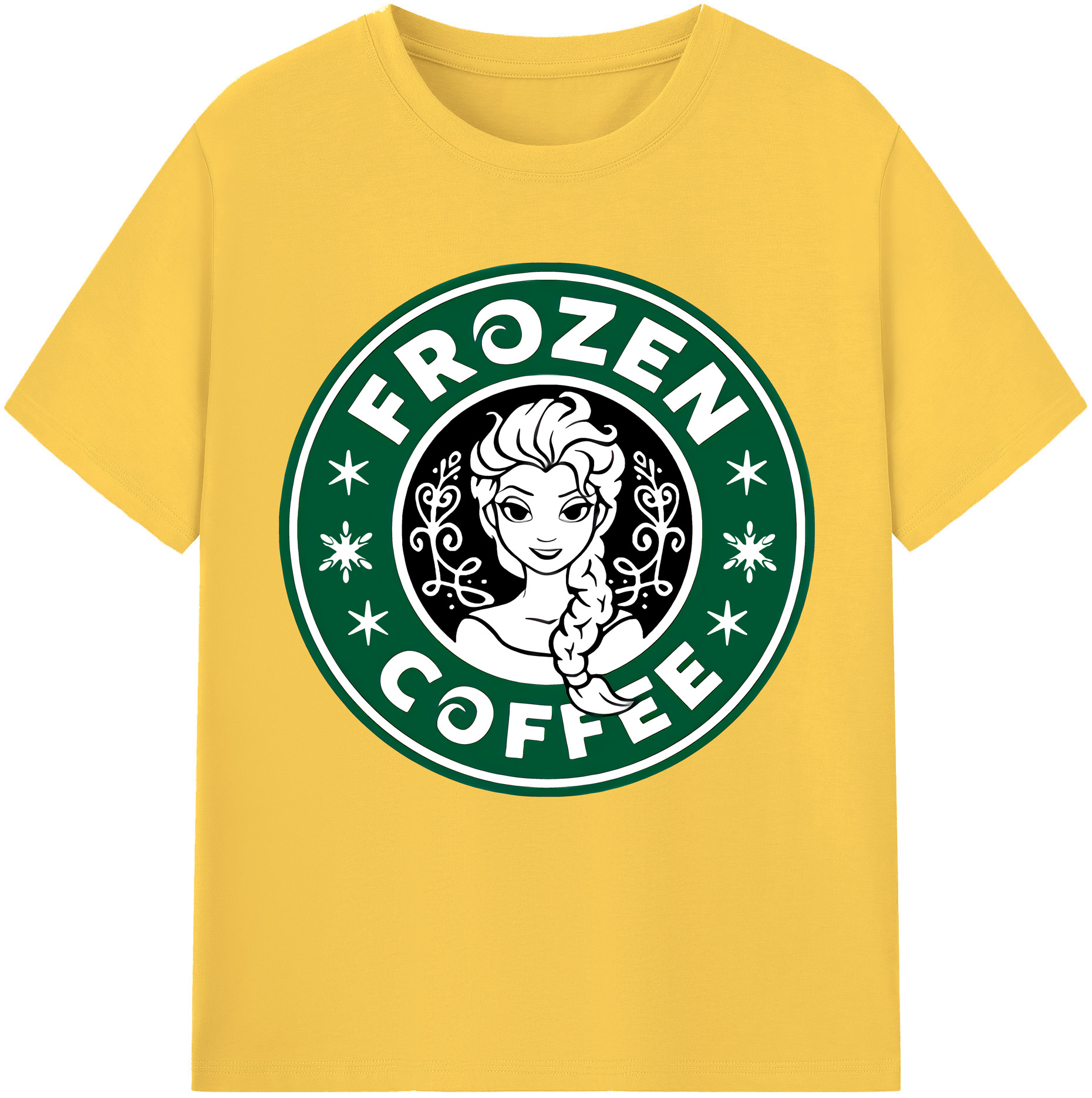 （画像用） アナと雪の女王 アンナ エルサ Frozen Anna Elsa 綿100％半袖Tシャツ（フロントプリント）