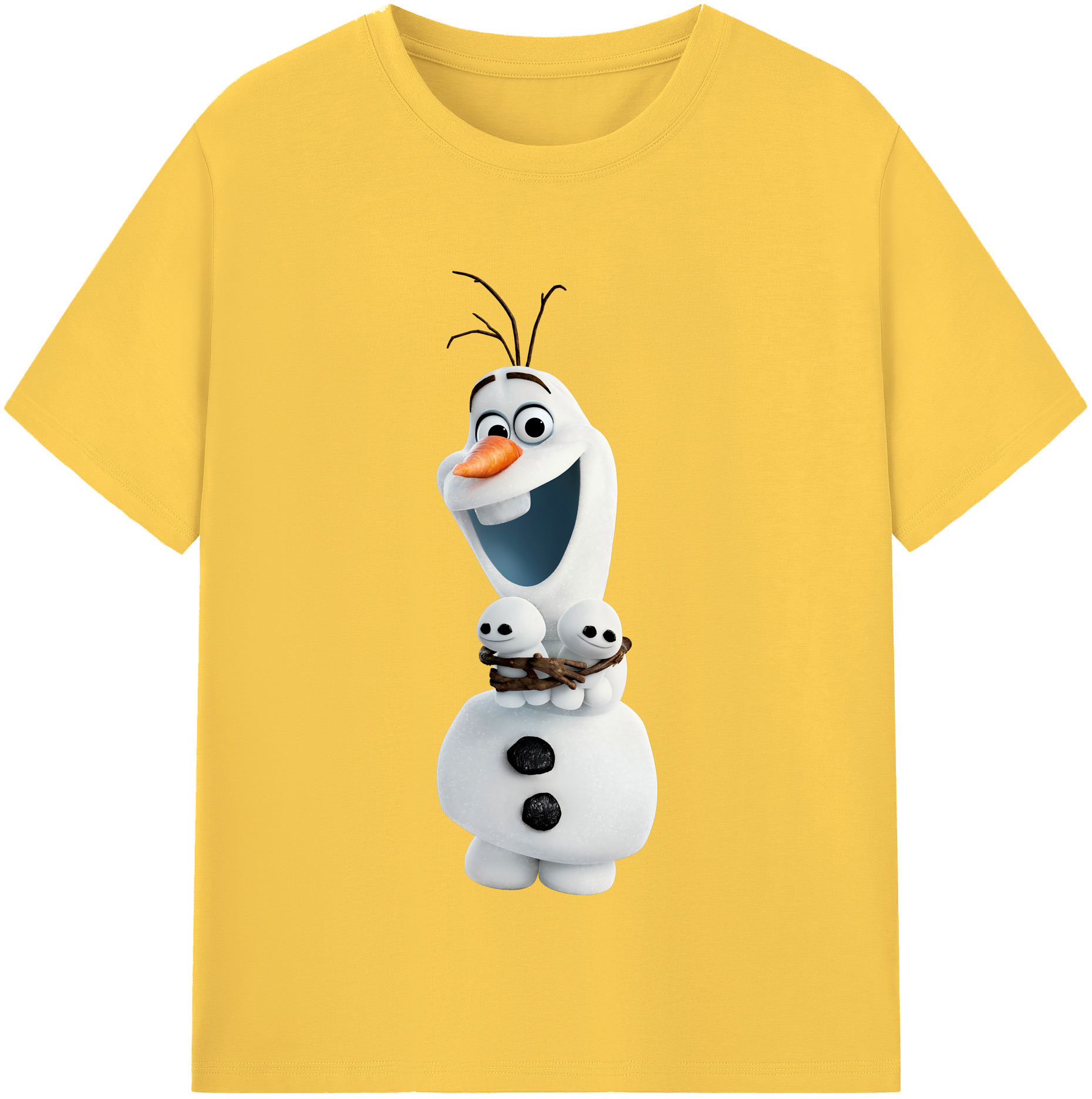（画像用） アナと雪の女王 アンナ エルサ Frozen Anna Elsa 綿100％半袖Tシャツ（フロントプリント）