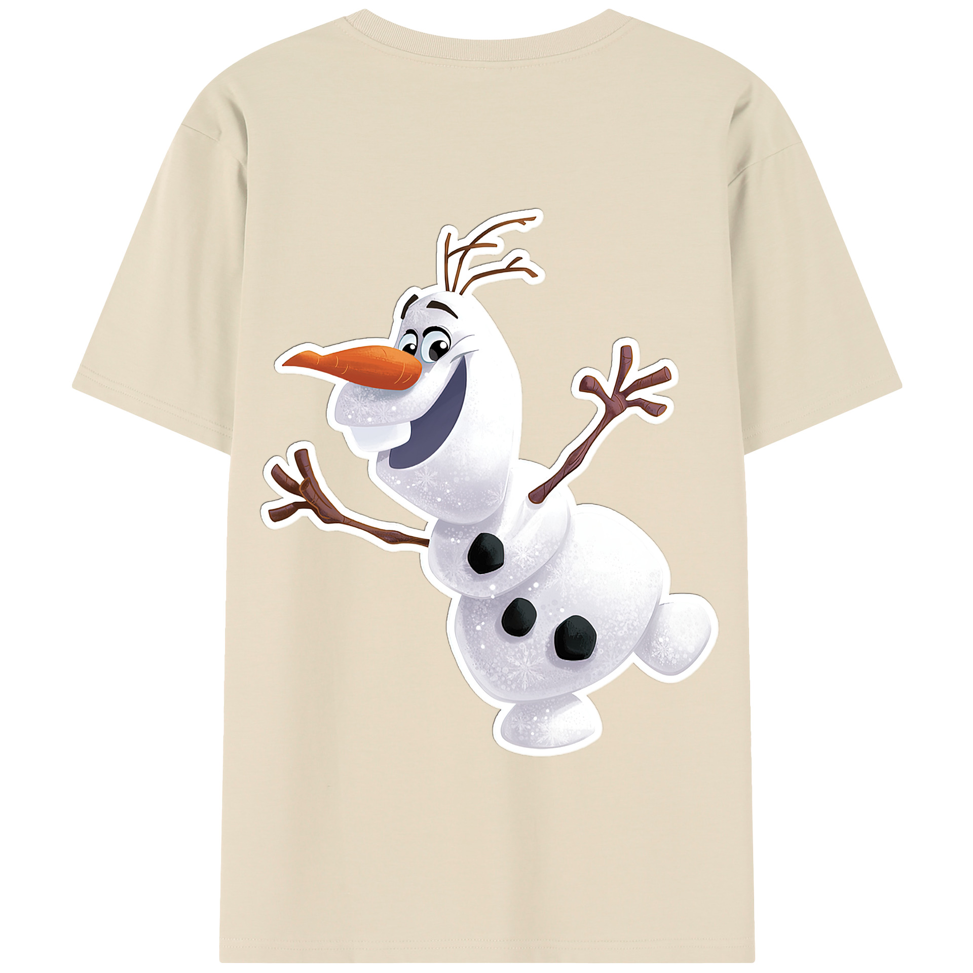 （画像用） アナと雪の女王 アンナ エルサ Frozen Anna Elsa 綿100％半袖Tシャツ（背面プリント）