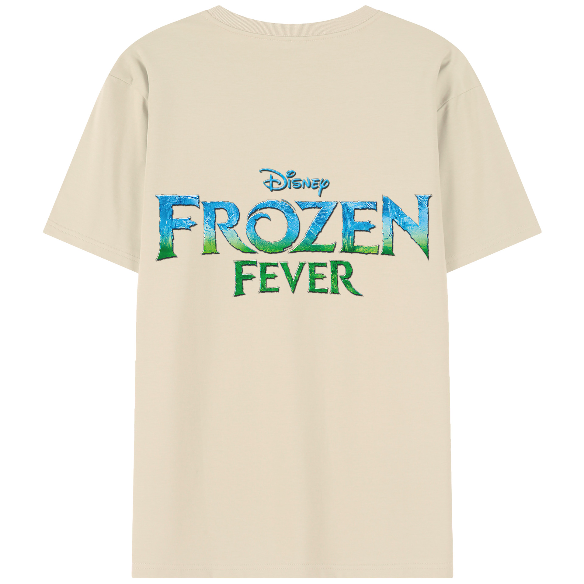 （画像用） アナと雪の女王 アンナ エルサ Frozen Anna Elsa 綿100％半袖Tシャツ（背面プリント）