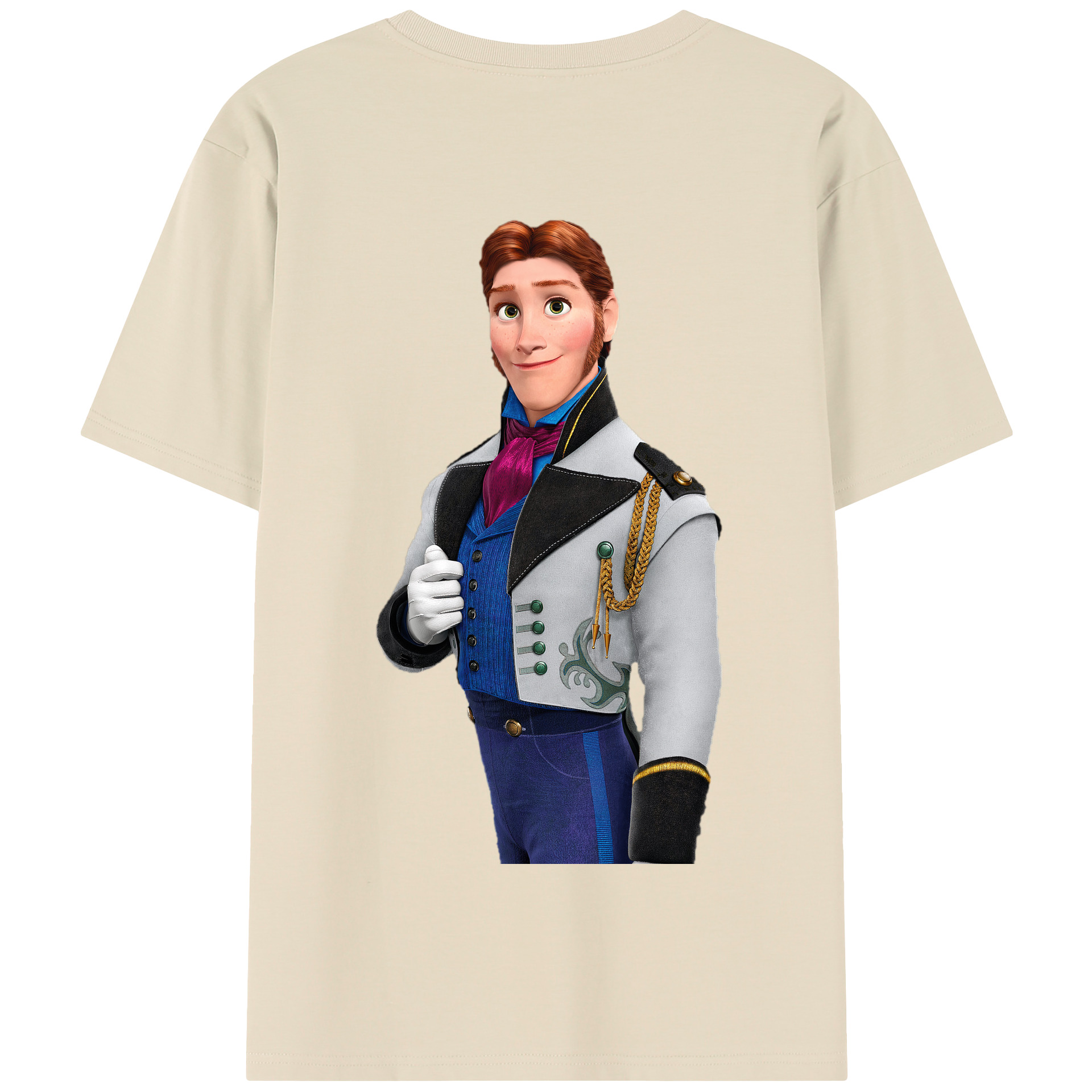 （画像用） アナと雪の女王 アンナ エルサ Frozen Anna Elsa 綿100％半袖Tシャツ（背面プリント）