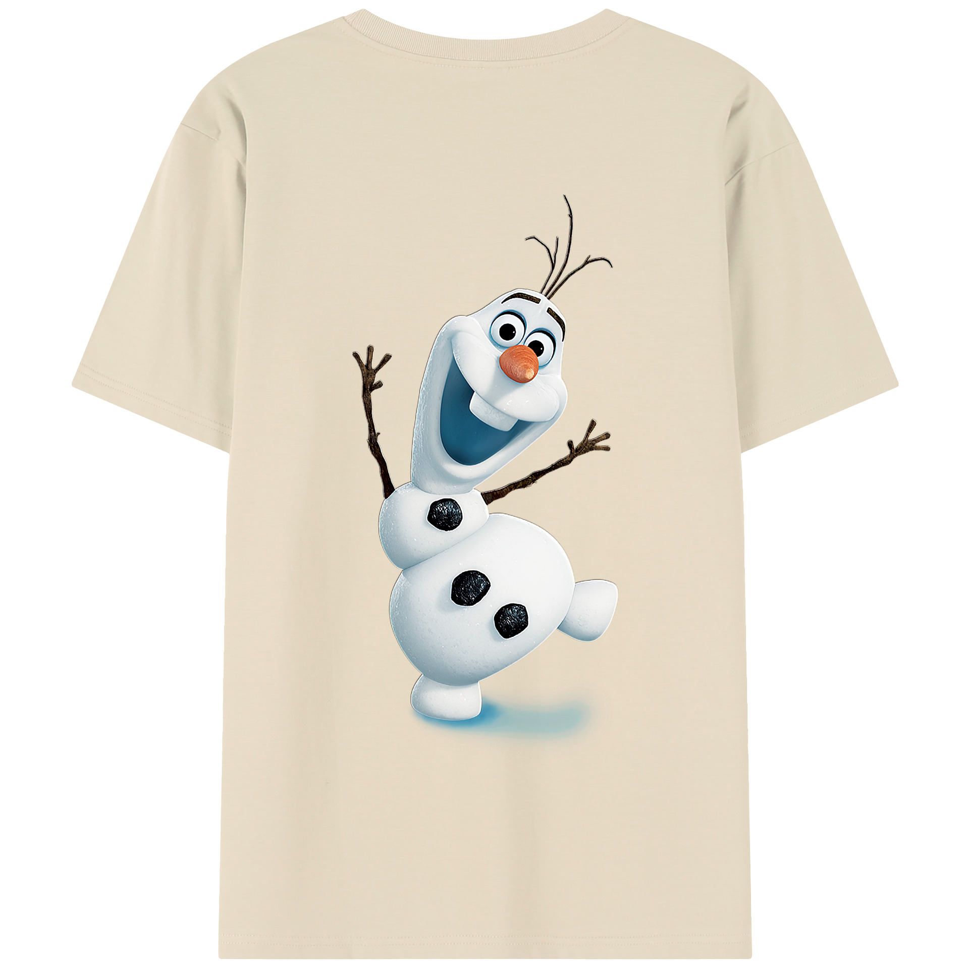 （画像用） アナと雪の女王 アンナ エルサ Frozen Anna Elsa 綿100％半袖Tシャツ（背面プリント）