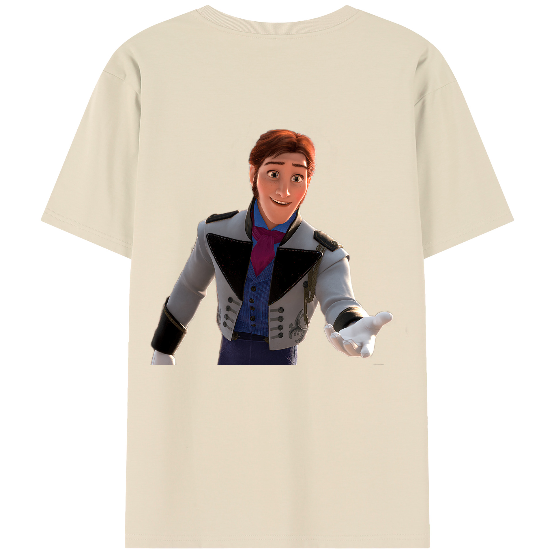（画像用） アナと雪の女王 アンナ エルサ Frozen Anna Elsa 綿100％半袖Tシャツ（背面プリント）