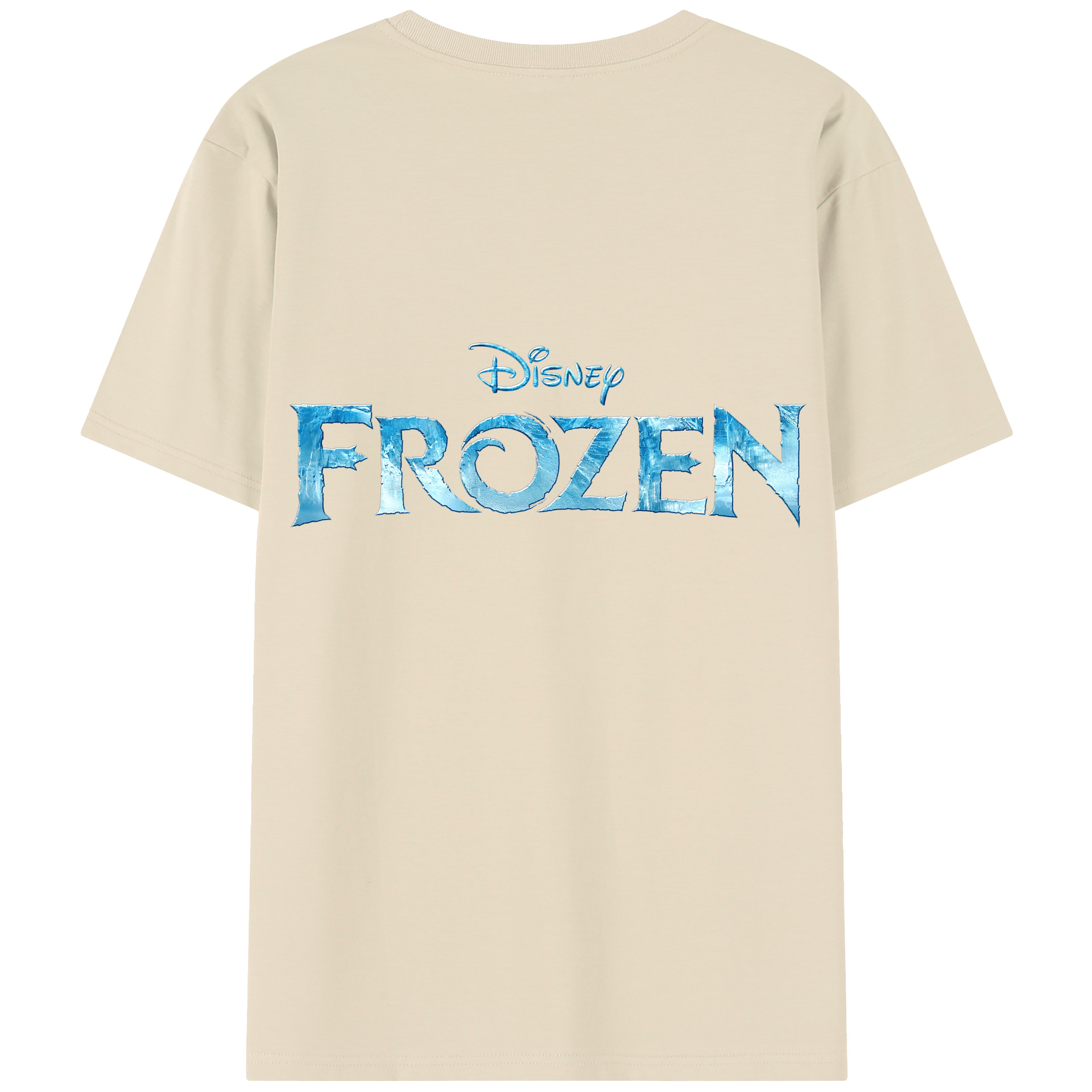 （画像用） アナと雪の女王 アンナ エルサ Frozen Anna Elsa 綿100％半袖Tシャツ（背面プリント）