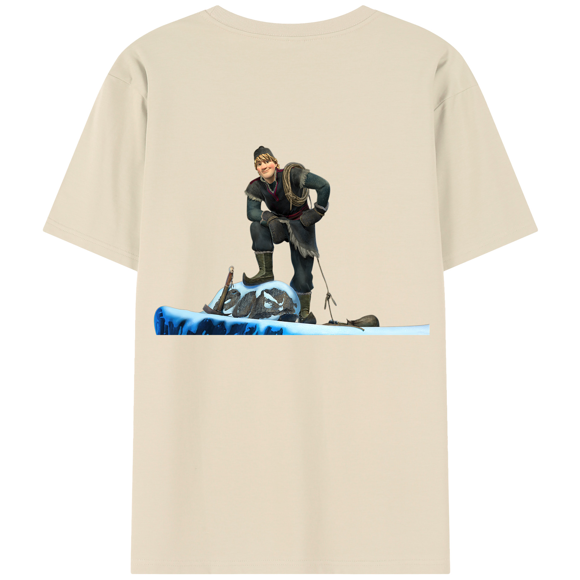 （画像用） アナと雪の女王 アンナ エルサ Frozen Anna Elsa 綿100％半袖Tシャツ（背面プリント）