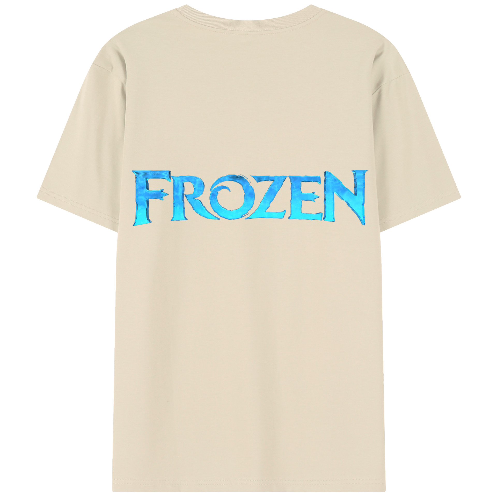 （画像用） アナと雪の女王 アンナ エルサ Frozen Anna Elsa 綿100％半袖Tシャツ（背面プリント）