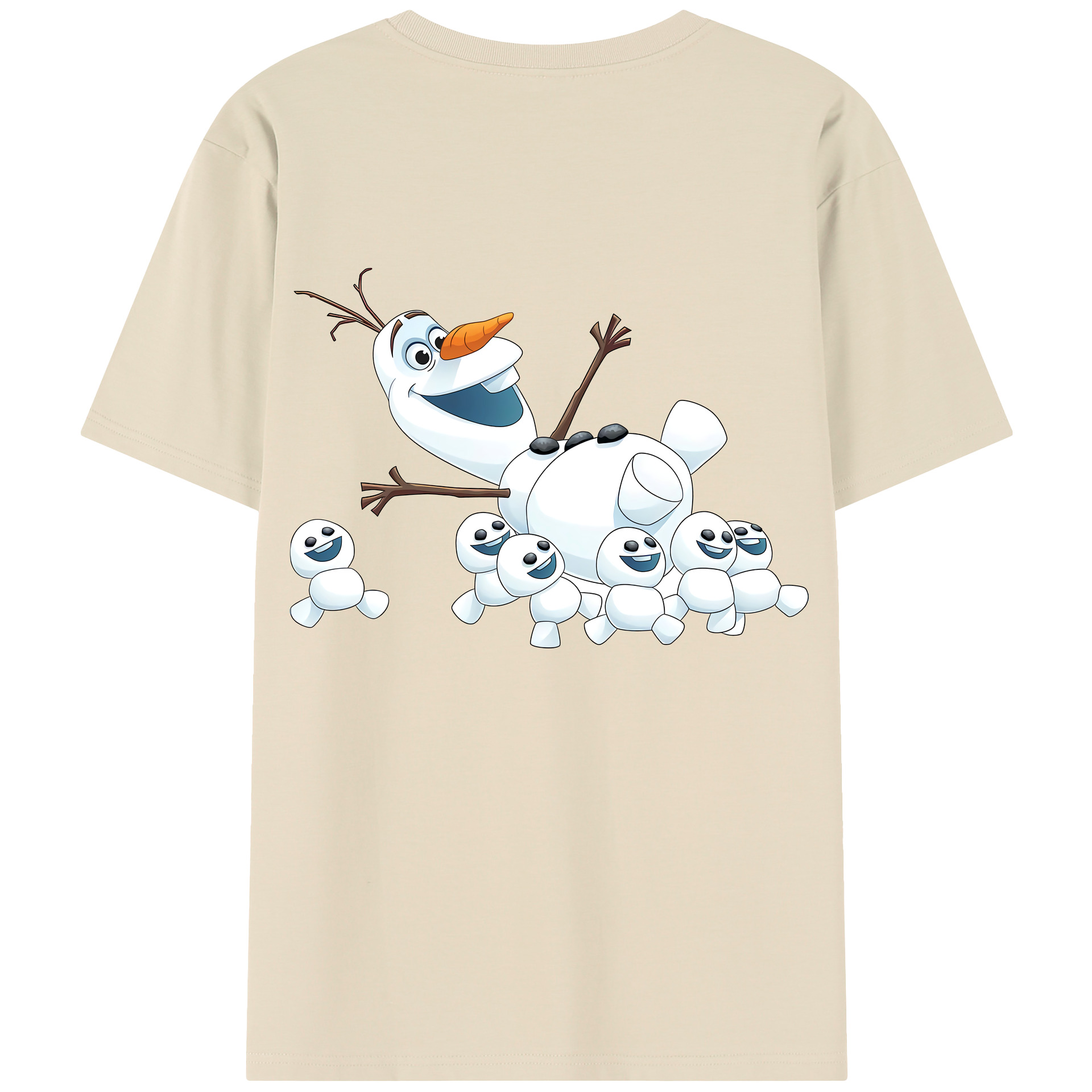 （画像用） アナと雪の女王 アンナ エルサ Frozen Anna Elsa 綿100％半袖Tシャツ（背面プリント）
