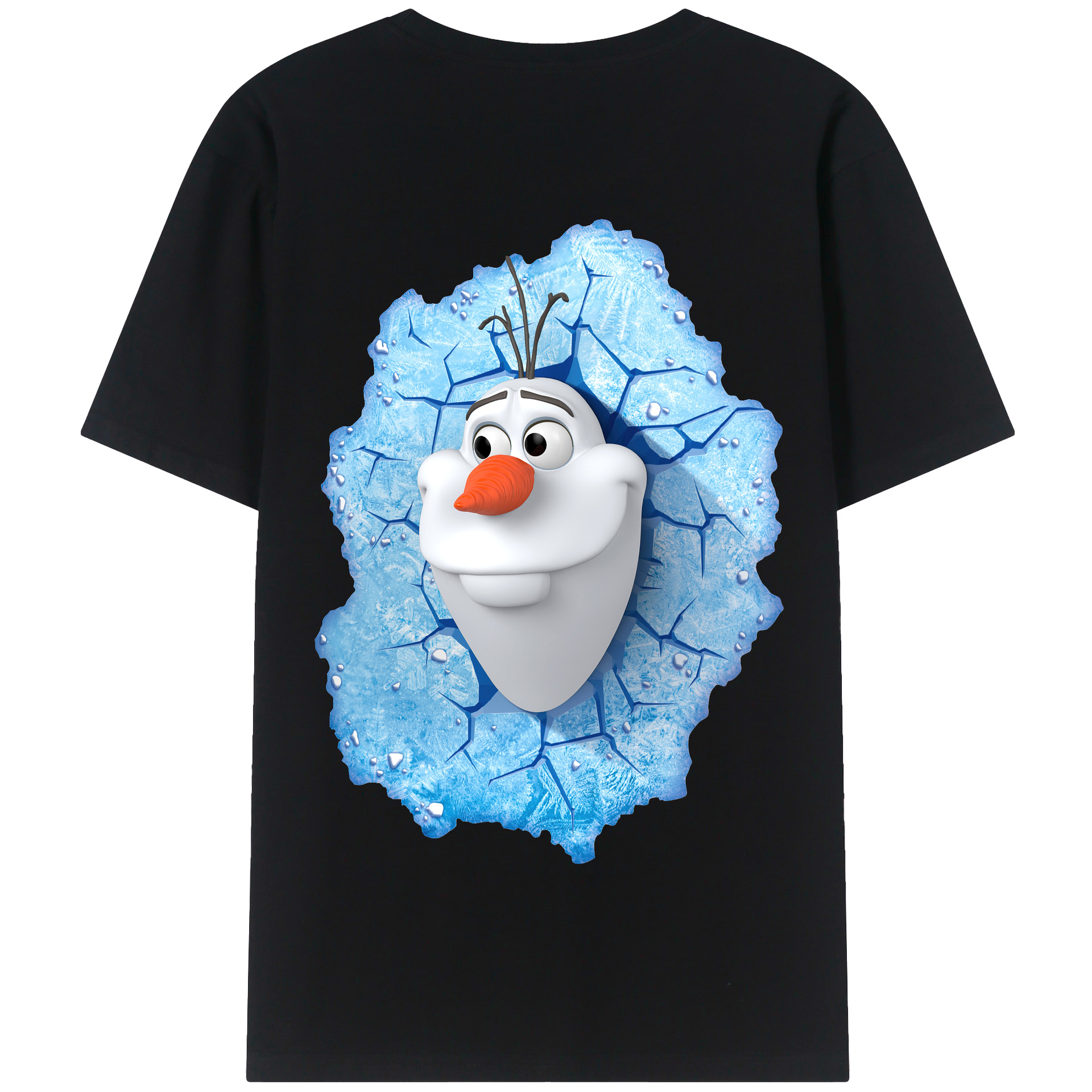 （画像用） アナと雪の女王 アンナ エルサ Frozen Anna Elsa 綿100％半袖Tシャツ（背面プリント）