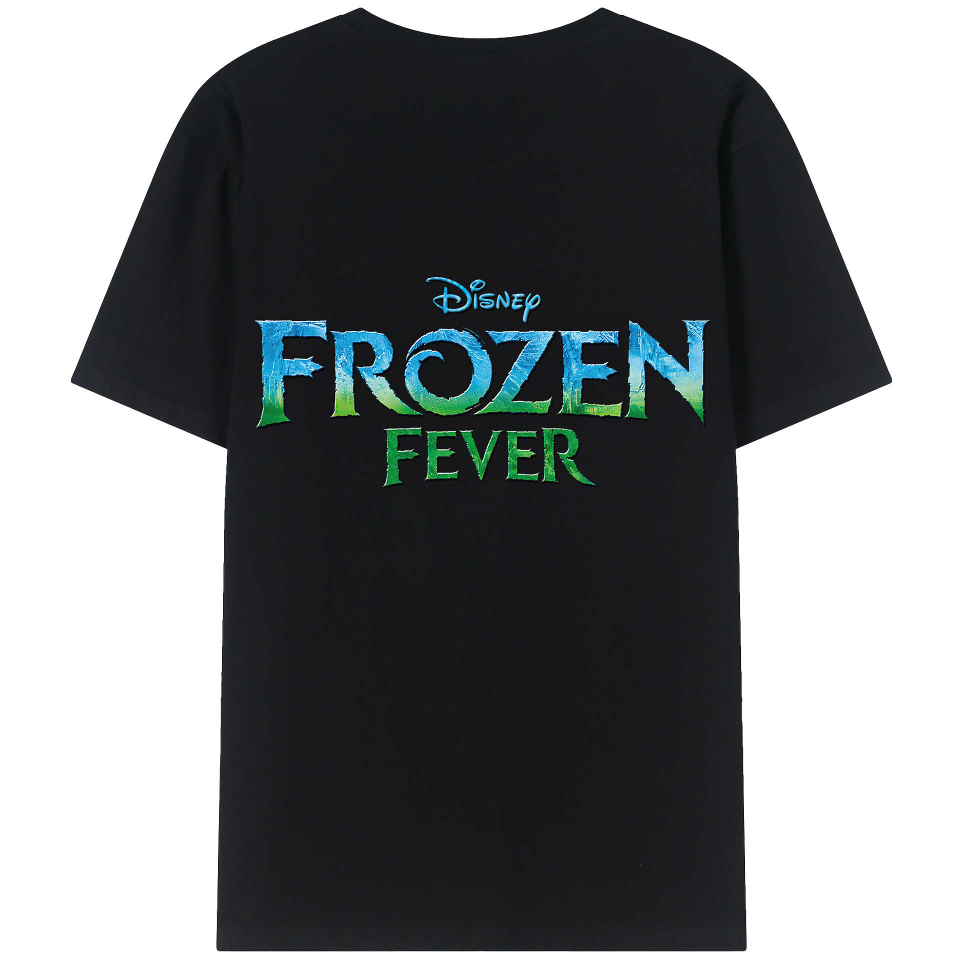 （画像用） アナと雪の女王 アンナ エルサ Frozen Anna Elsa 綿100％半袖Tシャツ（背面プリント）