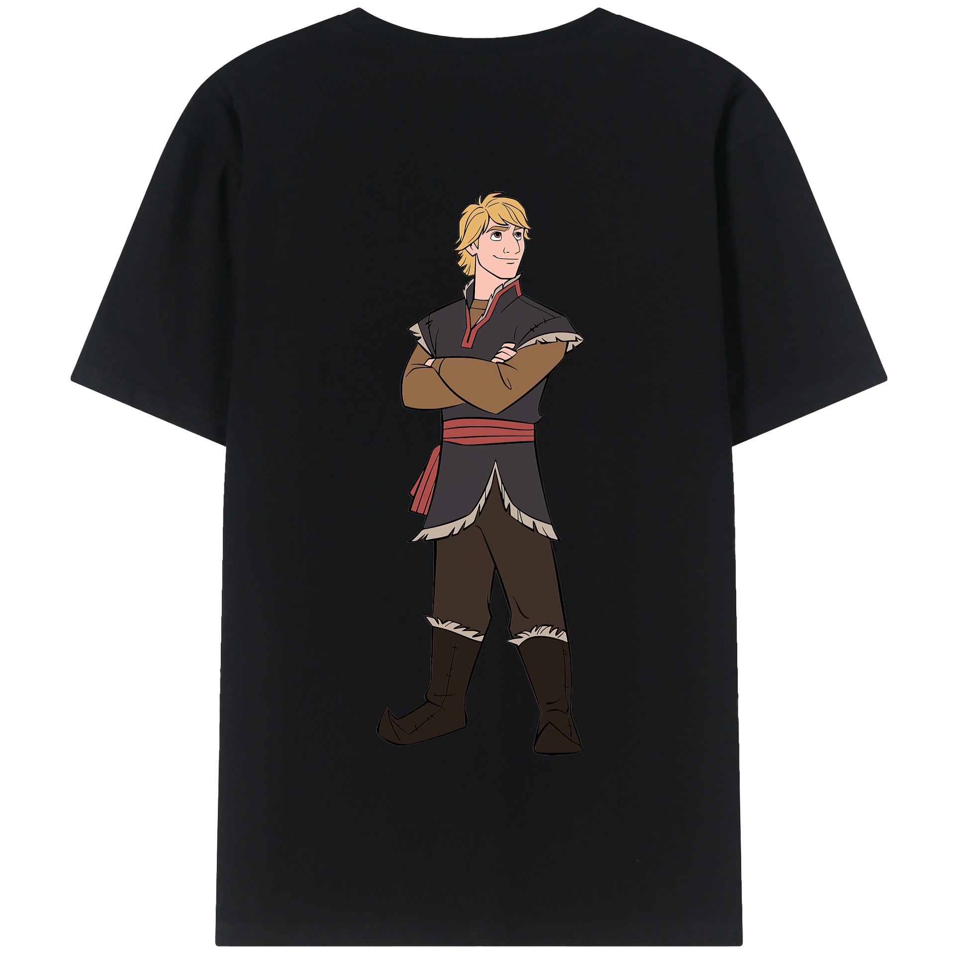 （画像用） アナと雪の女王 アンナ エルサ Frozen Anna Elsa 綿100％半袖Tシャツ（背面プリント）