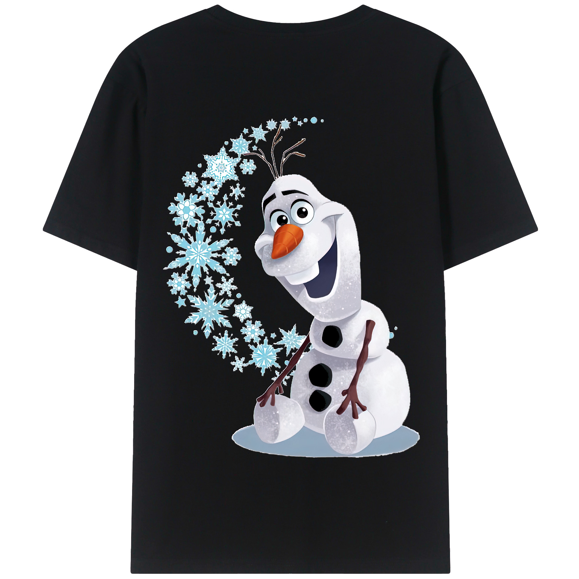 （画像用） アナと雪の女王 アンナ エルサ Frozen Anna Elsa 綿100％半袖Tシャツ（背面プリント）