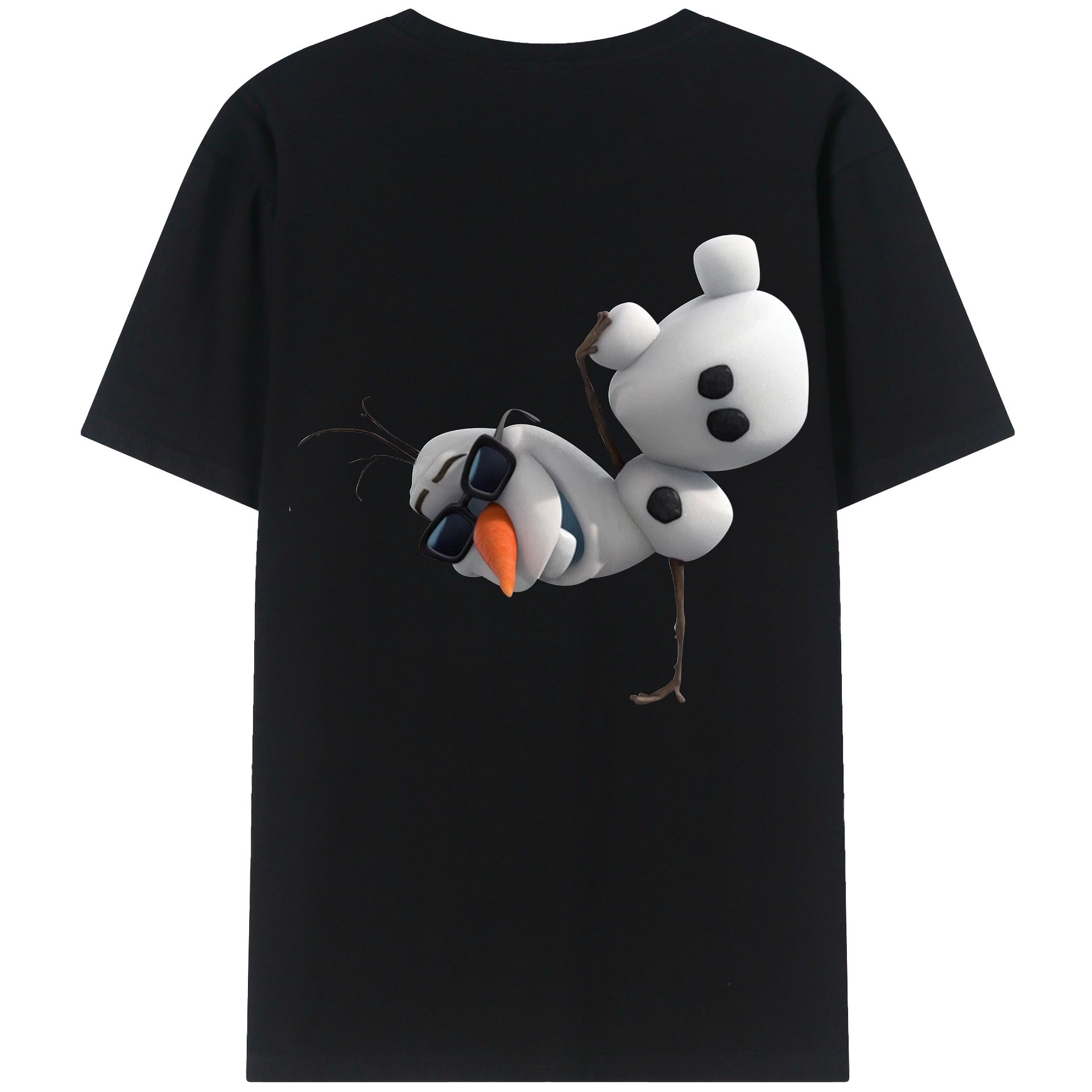 （画像用） アナと雪の女王 アンナ エルサ Frozen Anna Elsa 綿100％半袖Tシャツ（背面プリント）