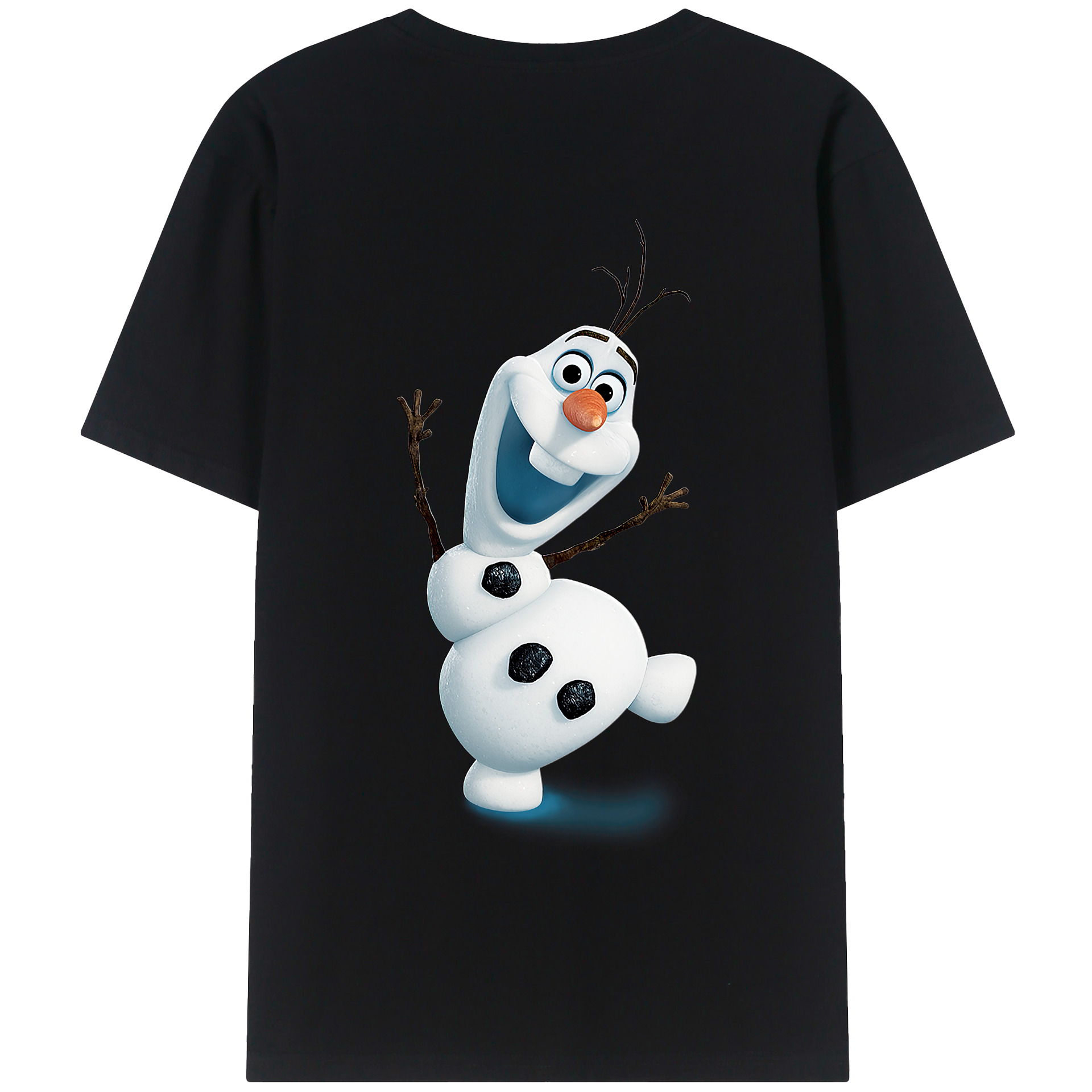 （画像用） アナと雪の女王 アンナ エルサ Frozen Anna Elsa 綿100％半袖Tシャツ（背面プリント）