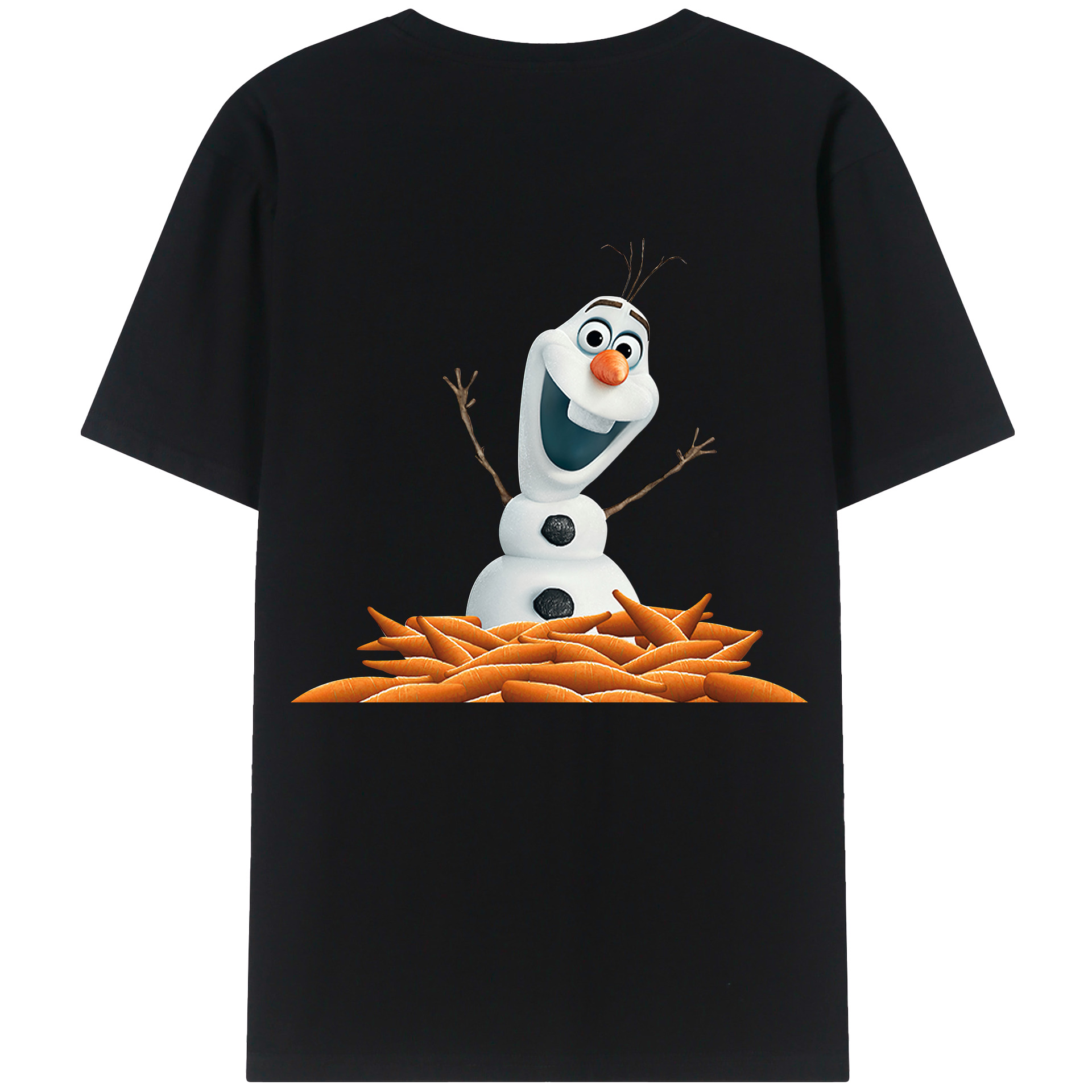 （画像用） アナと雪の女王 アンナ エルサ Frozen Anna Elsa 綿100％半袖Tシャツ（背面プリント）