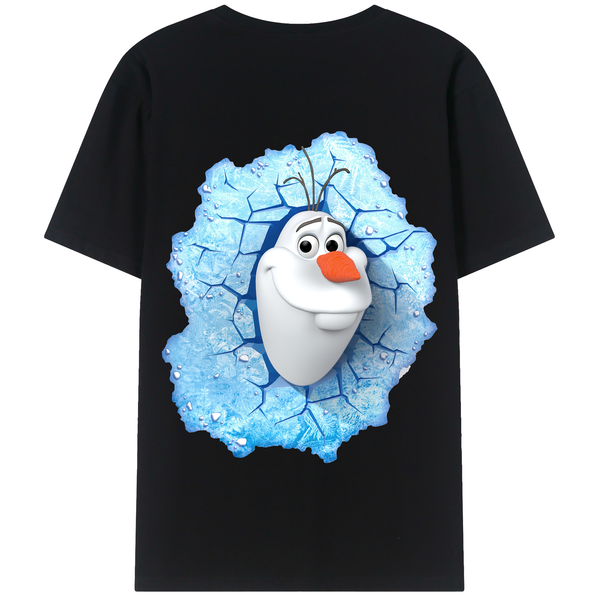 （画像用） アナと雪の女王 アンナ エルサ Frozen Anna Elsa 綿100％半袖Tシャツ（背面プリント）