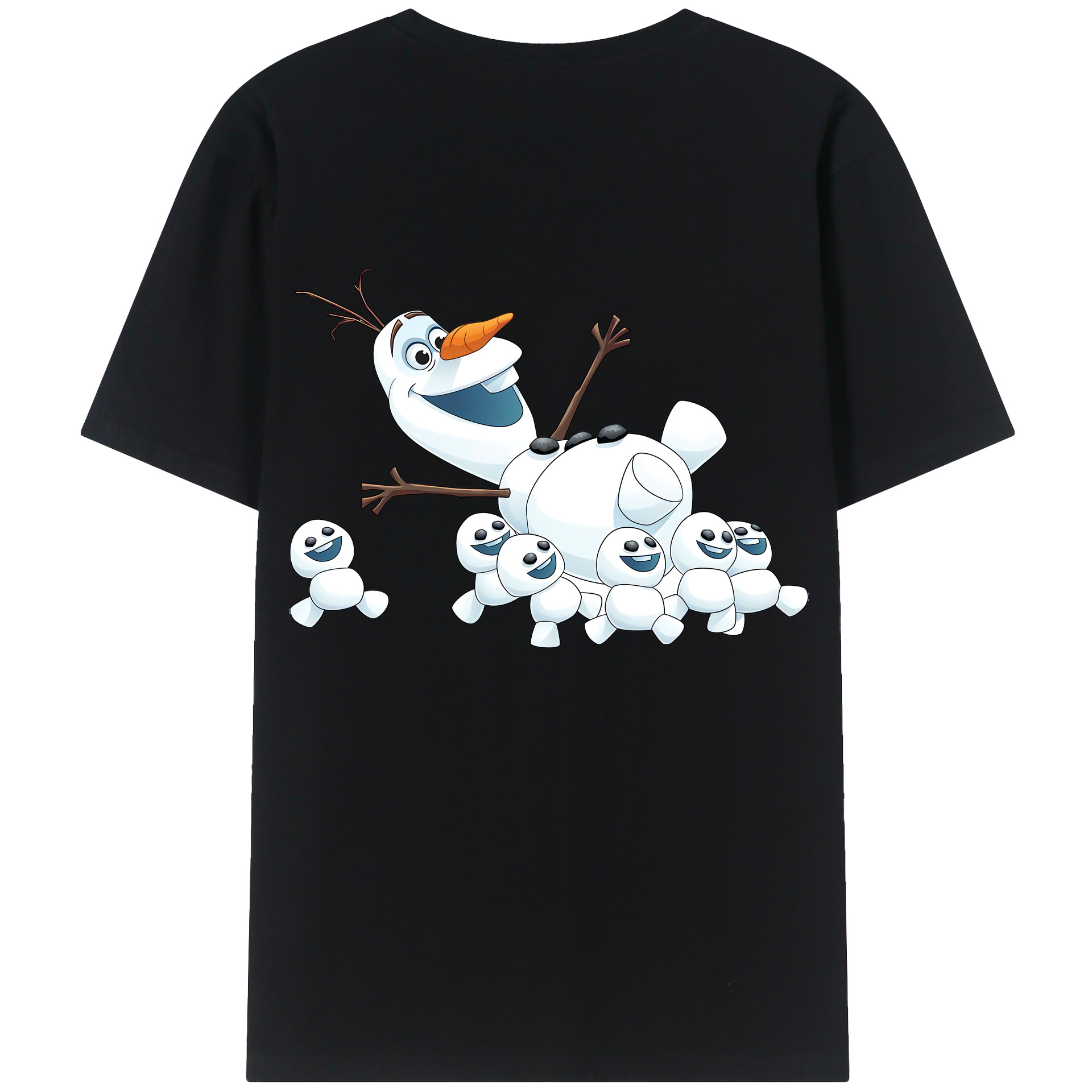 （画像用） アナと雪の女王 アンナ エルサ Frozen Anna Elsa 綿100％半袖Tシャツ（背面プリント）