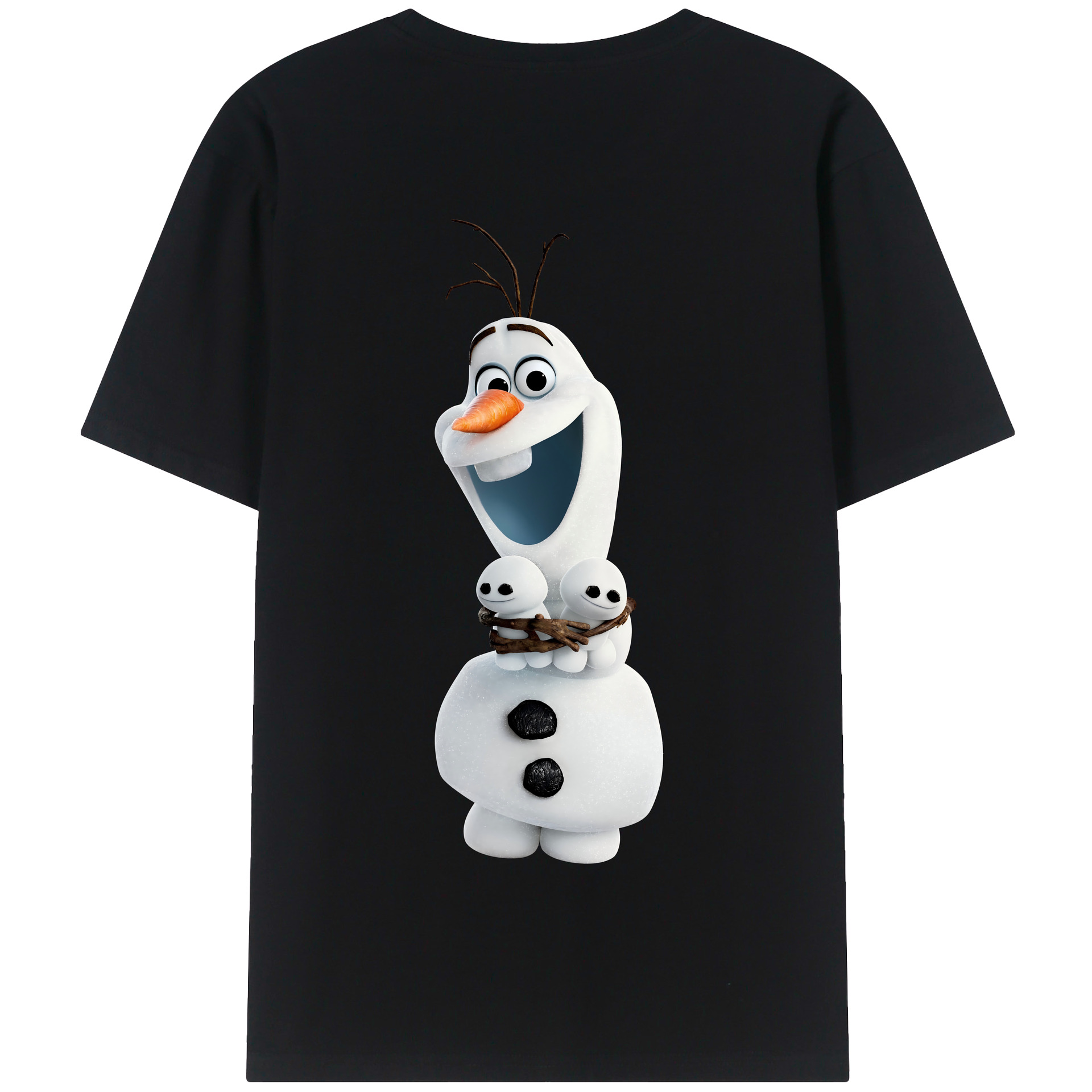 （画像用） アナと雪の女王 アンナ エルサ Frozen Anna Elsa 綿100％半袖Tシャツ（背面プリント）
