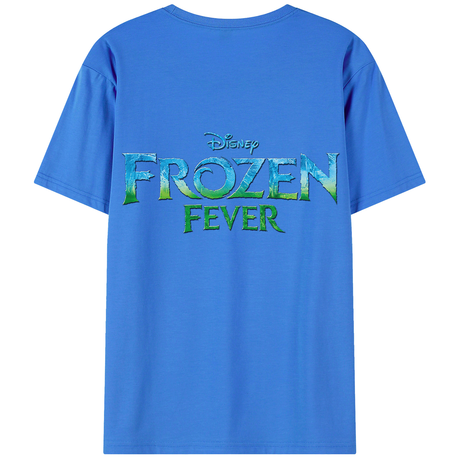 （画像用） アナと雪の女王 アンナ エルサ Frozen Anna Elsa 綿100％半袖Tシャツ（背面プリント）