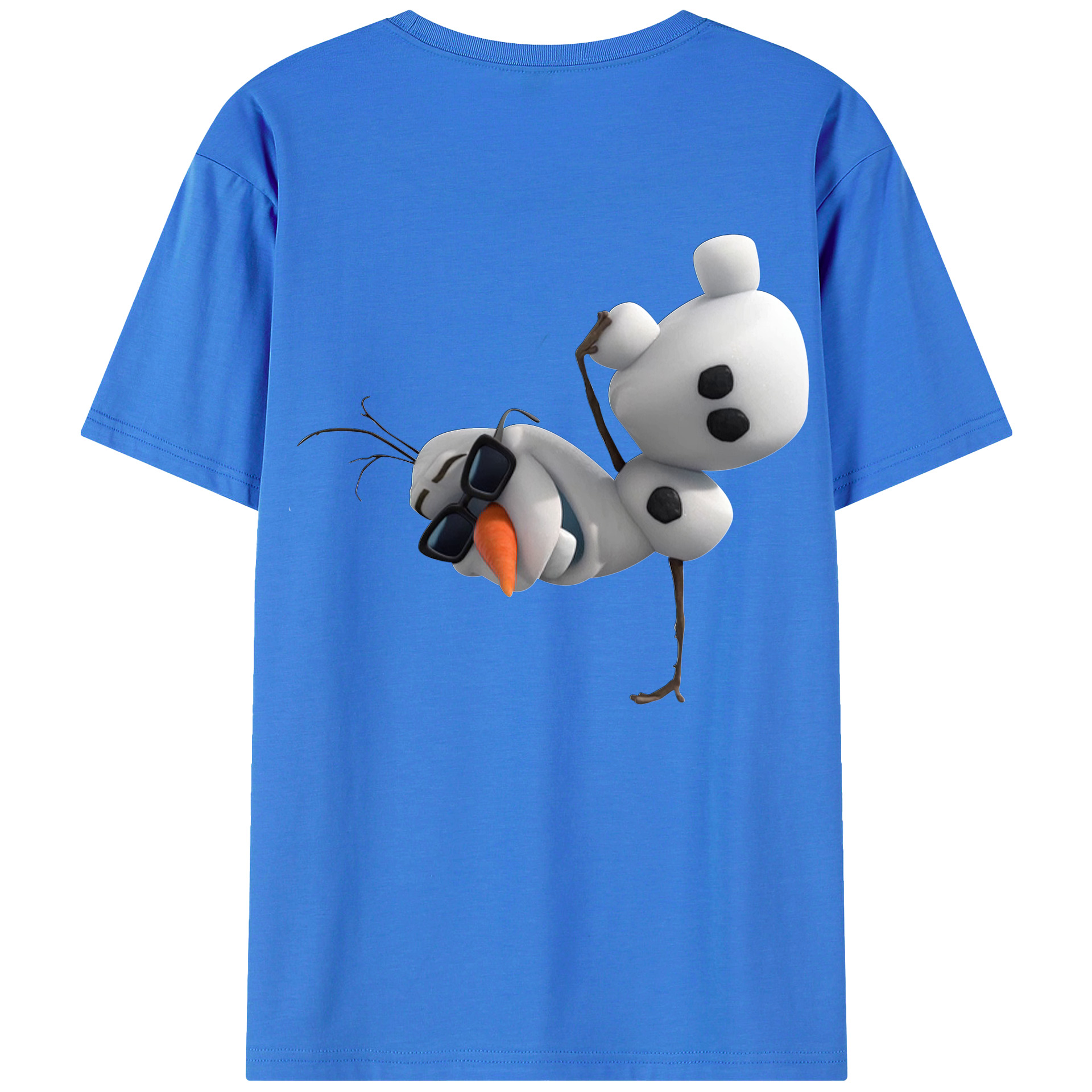（画像用） アナと雪の女王 アンナ エルサ Frozen Anna Elsa 綿100％半袖Tシャツ（背面プリント）