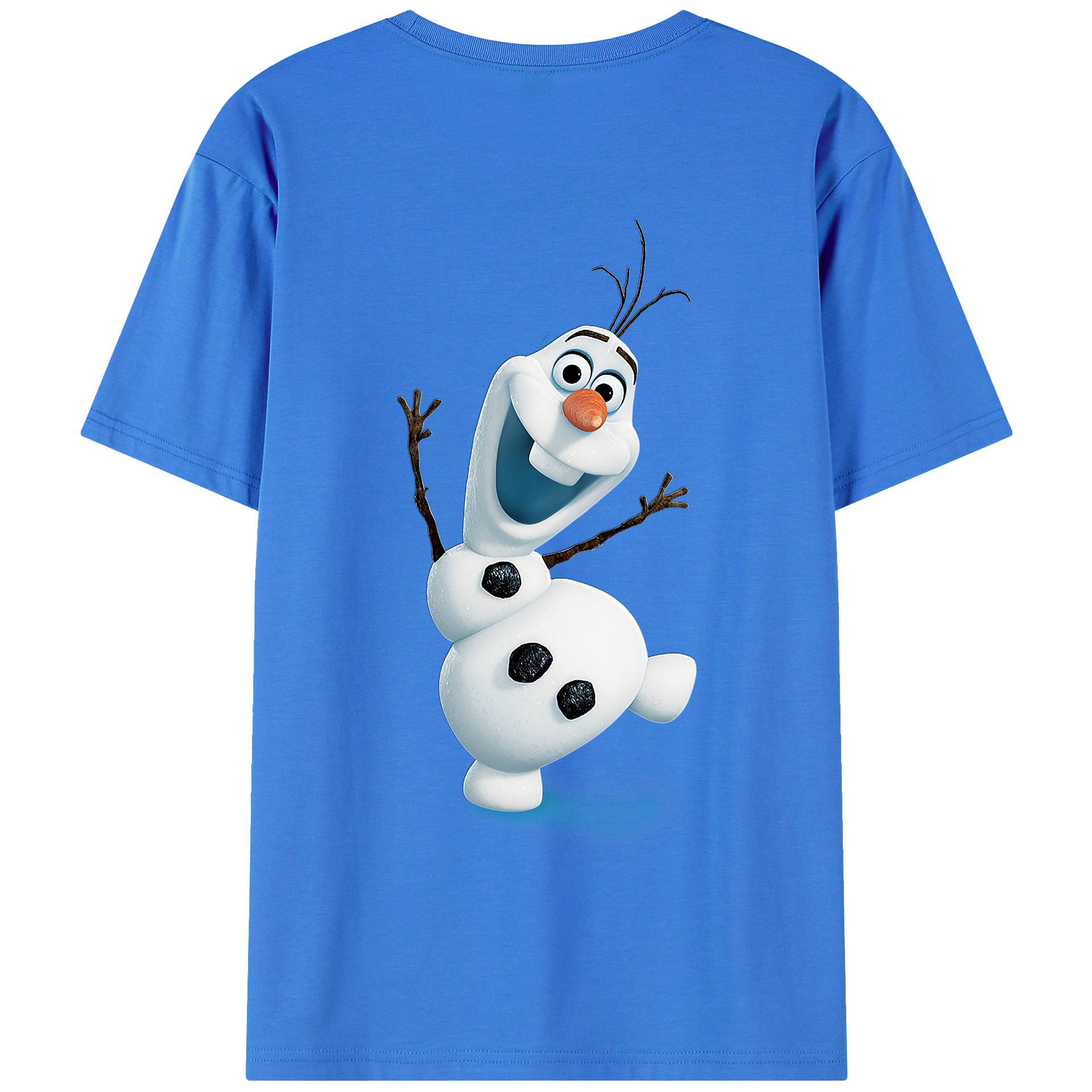 （画像用） アナと雪の女王 アンナ エルサ Frozen Anna Elsa 綿100％半袖Tシャツ（背面プリント）