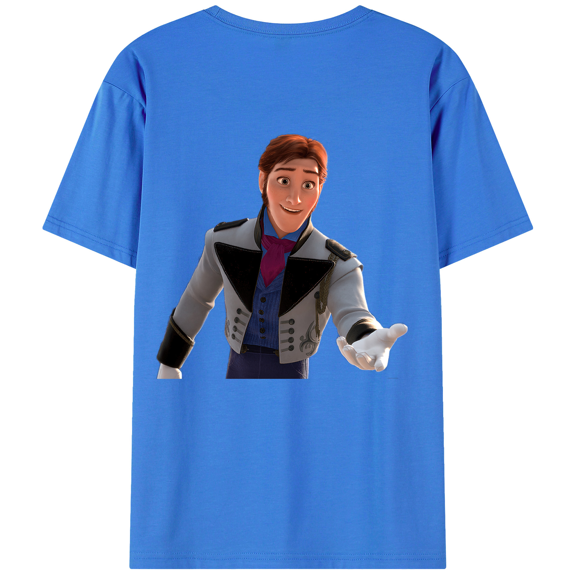 （画像用） アナと雪の女王 アンナ エルサ Frozen Anna Elsa 綿100％半袖Tシャツ（背面プリント）