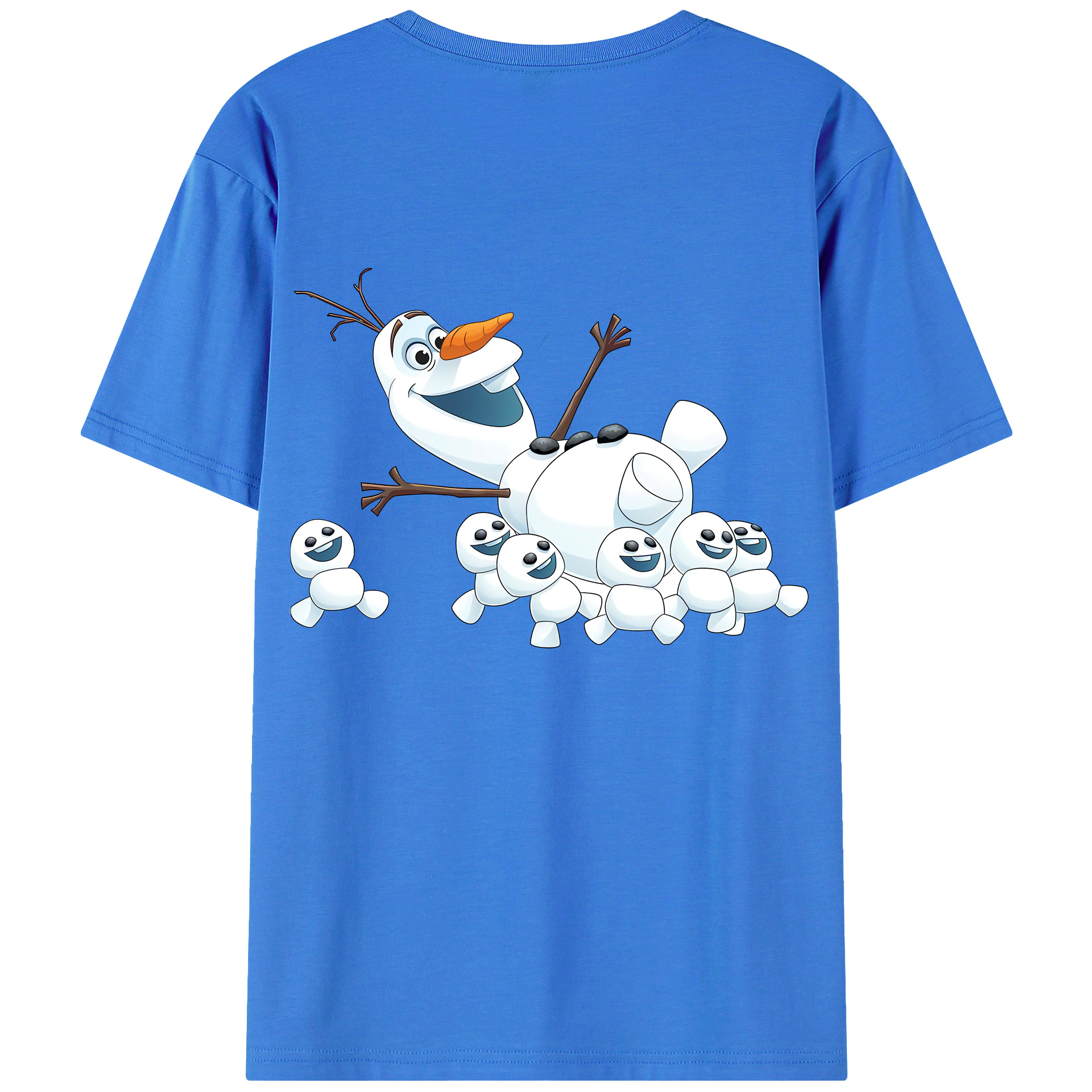 （画像用） アナと雪の女王 アンナ エルサ Frozen Anna Elsa 綿100％半袖Tシャツ（背面プリント）
