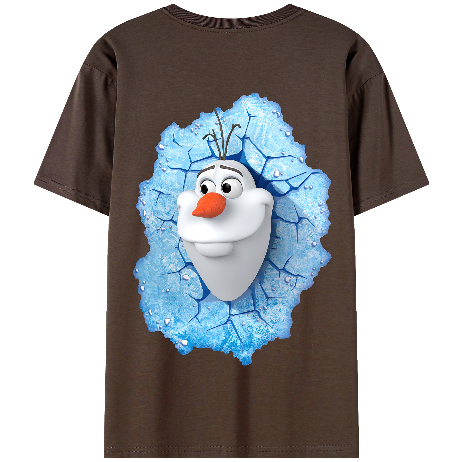 （画像用） アナと雪の女王 アンナ エルサ Frozen Anna Elsa 綿100％半袖Tシャツ（背面プリント）