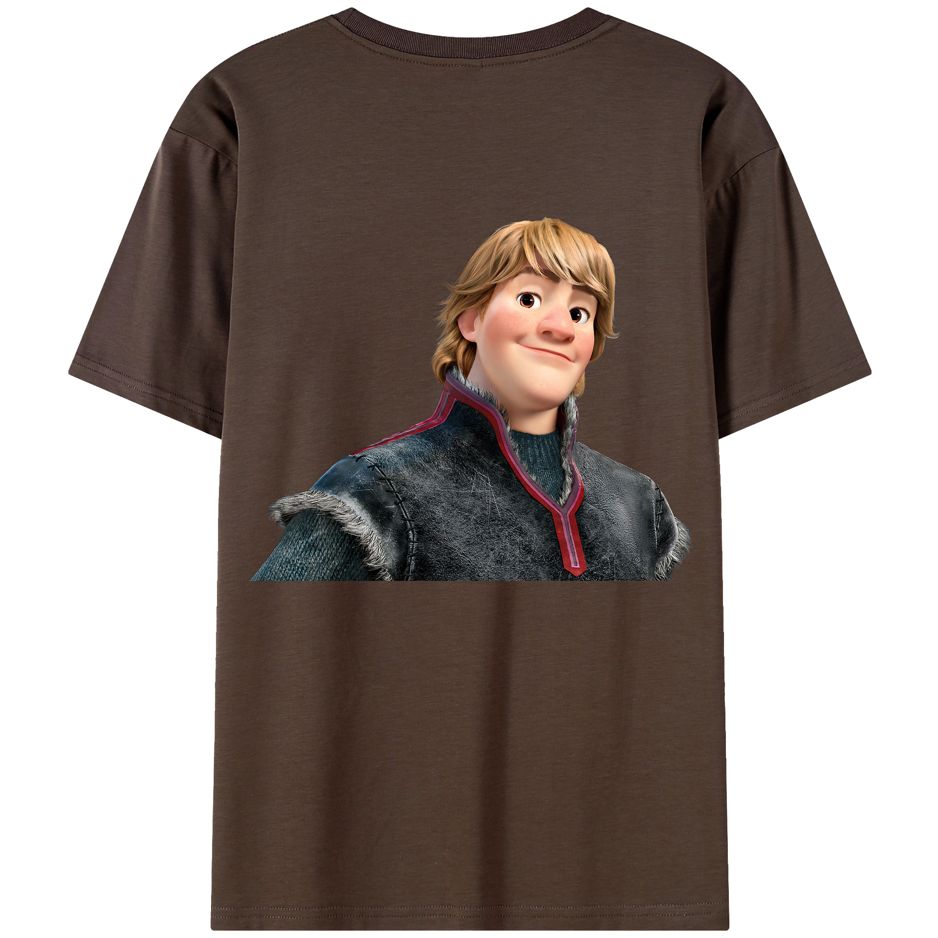（画像用） アナと雪の女王 アンナ エルサ Frozen Anna Elsa 綿100％半袖Tシャツ（背面プリント）
