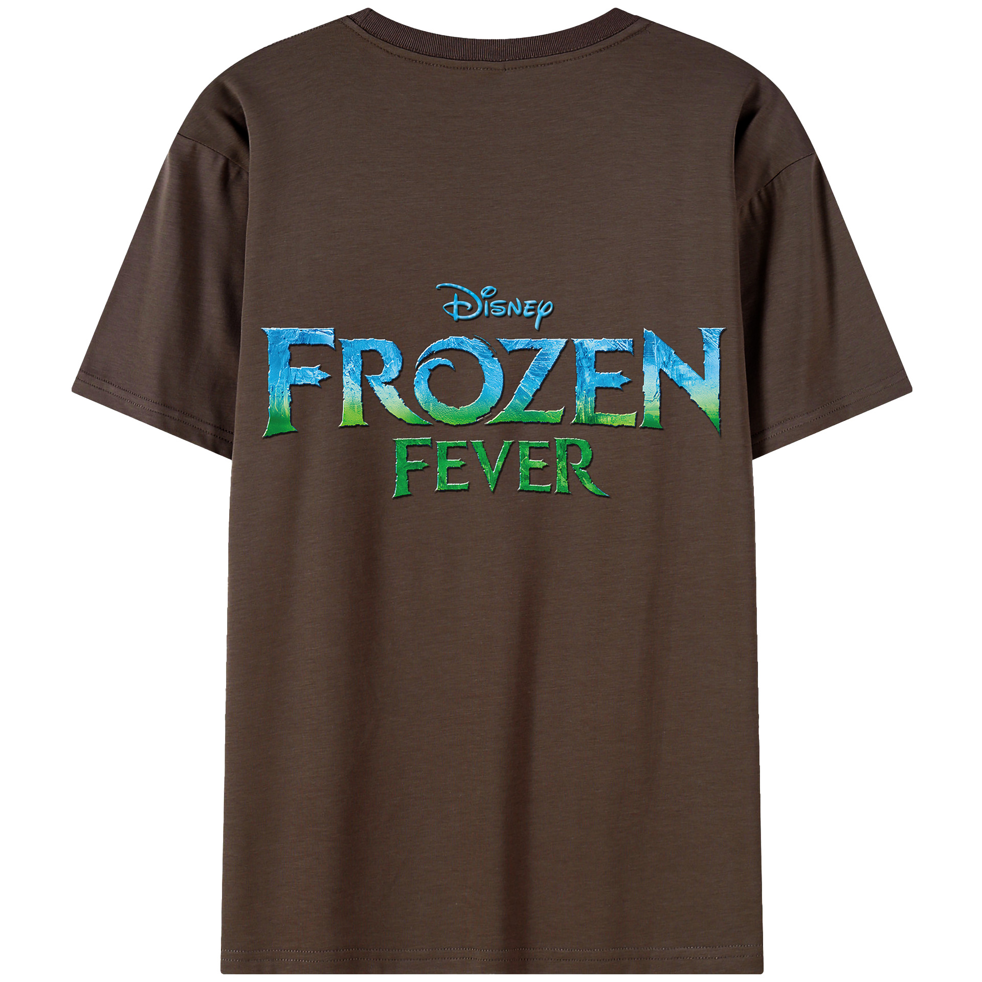 （画像用） アナと雪の女王 アンナ エルサ Frozen Anna Elsa 綿100％半袖Tシャツ（背面プリント）
