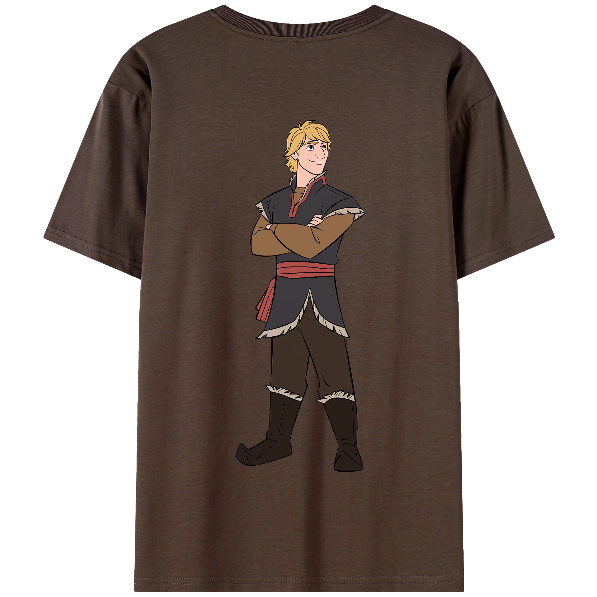 （画像用） アナと雪の女王 アンナ エルサ Frozen Anna Elsa 綿100％半袖Tシャツ（背面プリント）