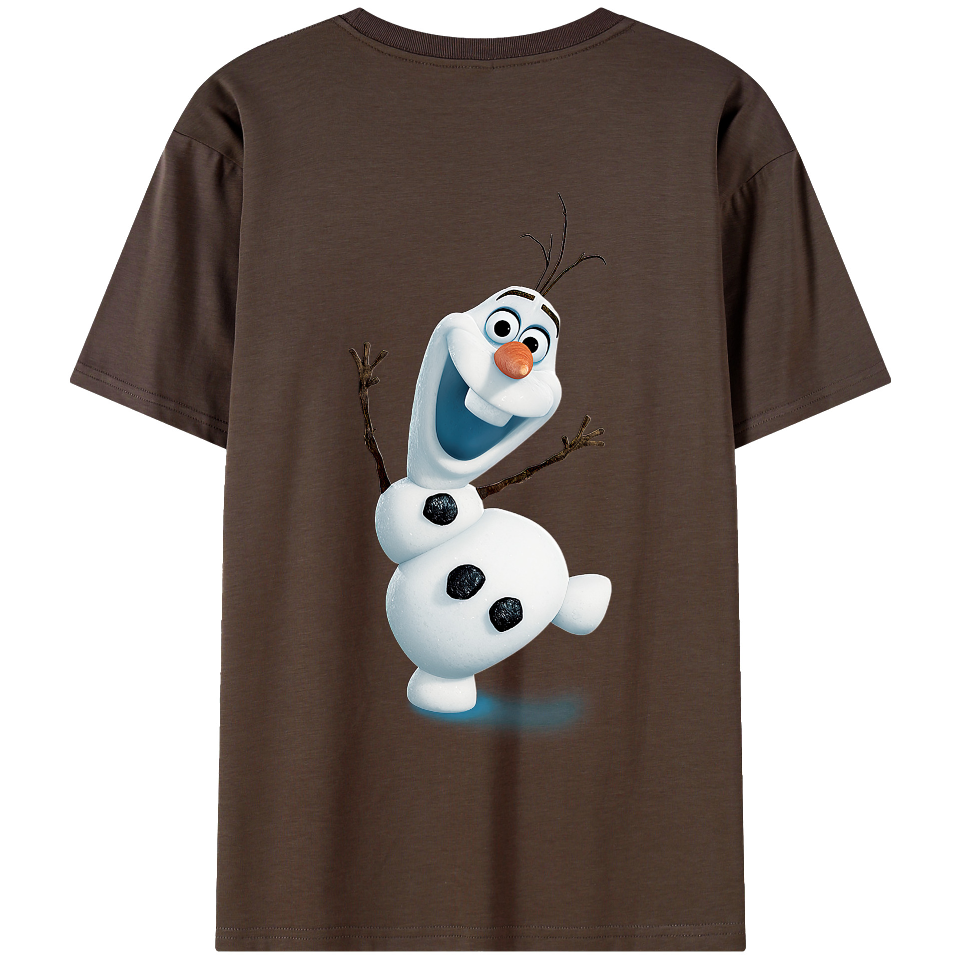 （画像用） アナと雪の女王 アンナ エルサ Frozen Anna Elsa 綿100％半袖Tシャツ（背面プリント）