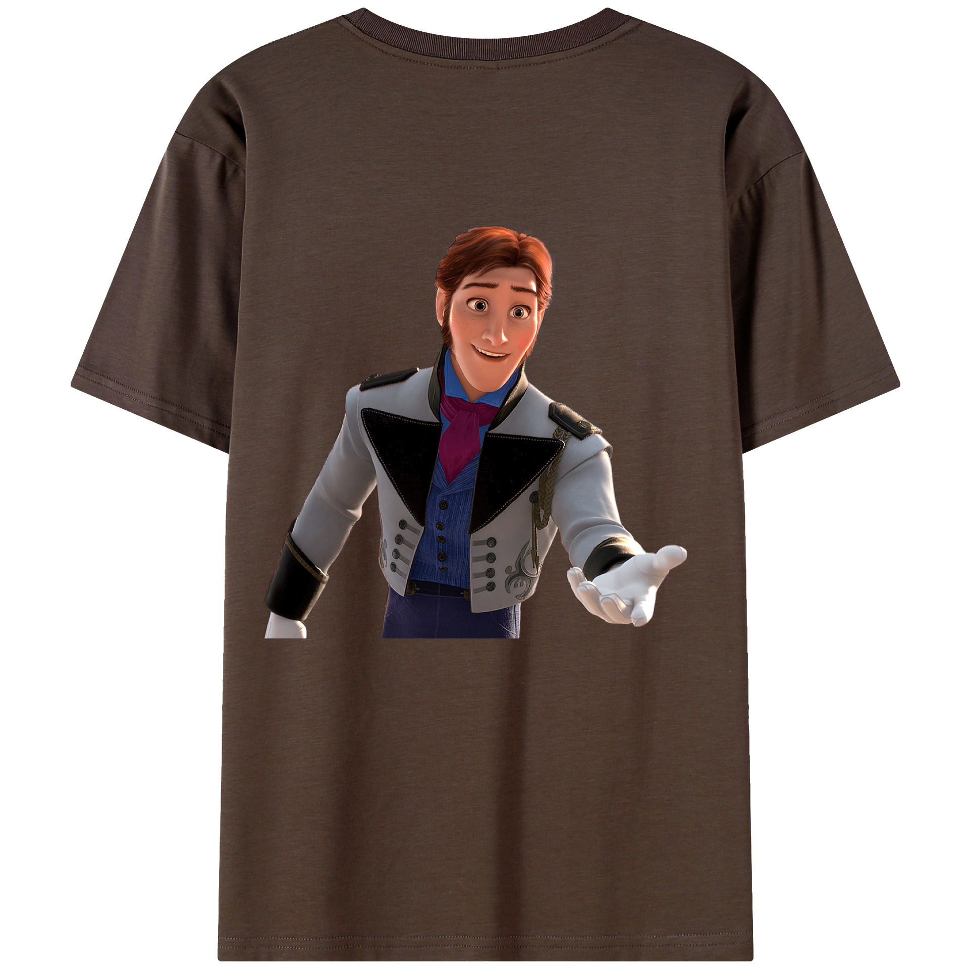 （画像用） アナと雪の女王 アンナ エルサ Frozen Anna Elsa 綿100％半袖Tシャツ（背面プリント）