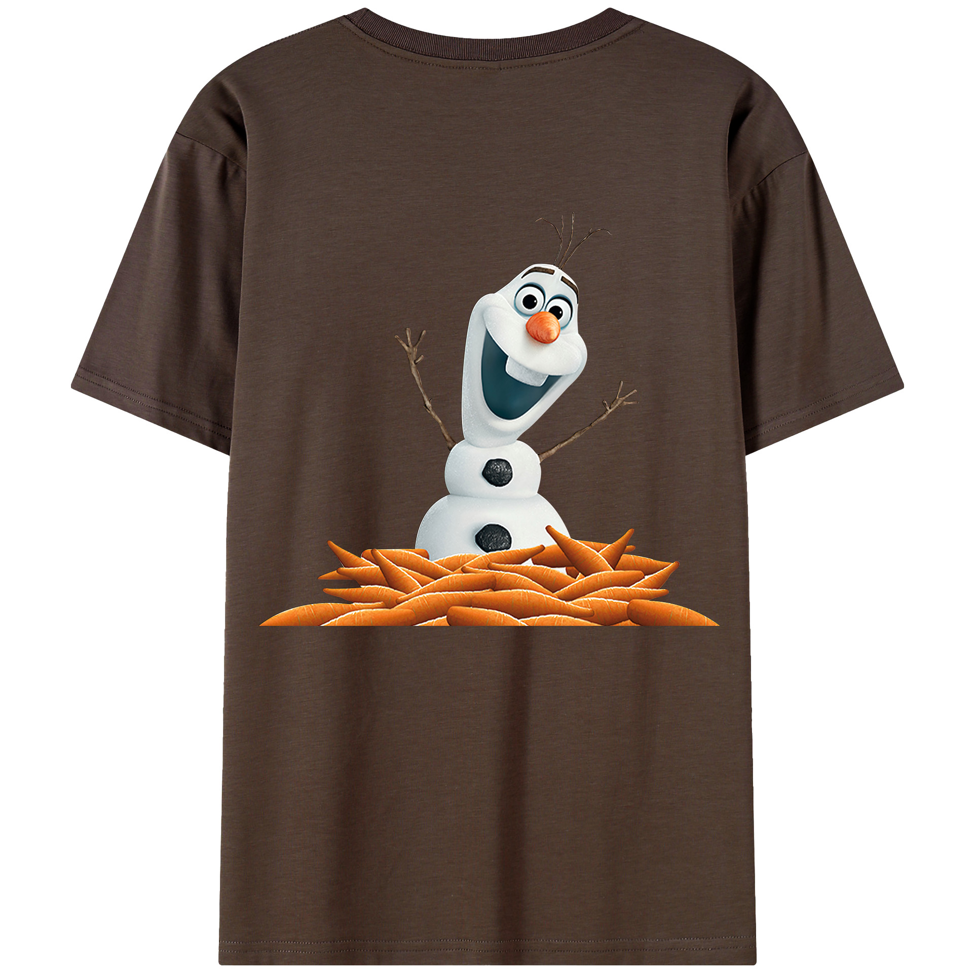 （画像用） アナと雪の女王 アンナ エルサ Frozen Anna Elsa 綿100％半袖Tシャツ（背面プリント）