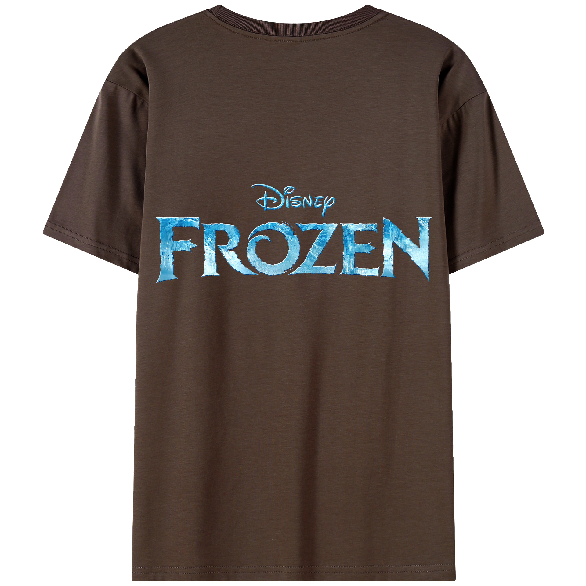 （画像用） アナと雪の女王 アンナ エルサ Frozen Anna Elsa 綿100％半袖Tシャツ（背面プリント）